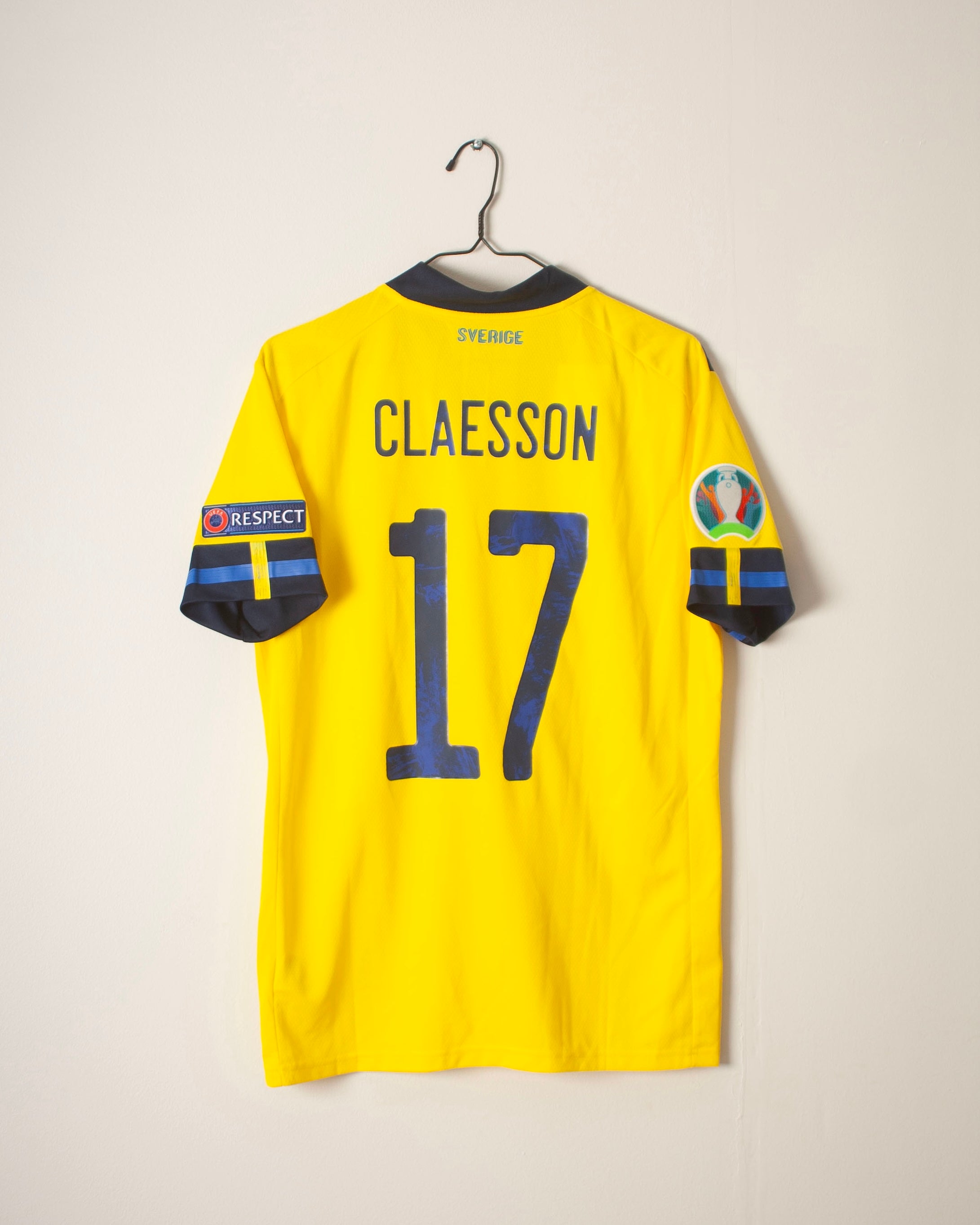 Adidas - Sweden 2020 Home Football Shirt 'CLAESSON'
