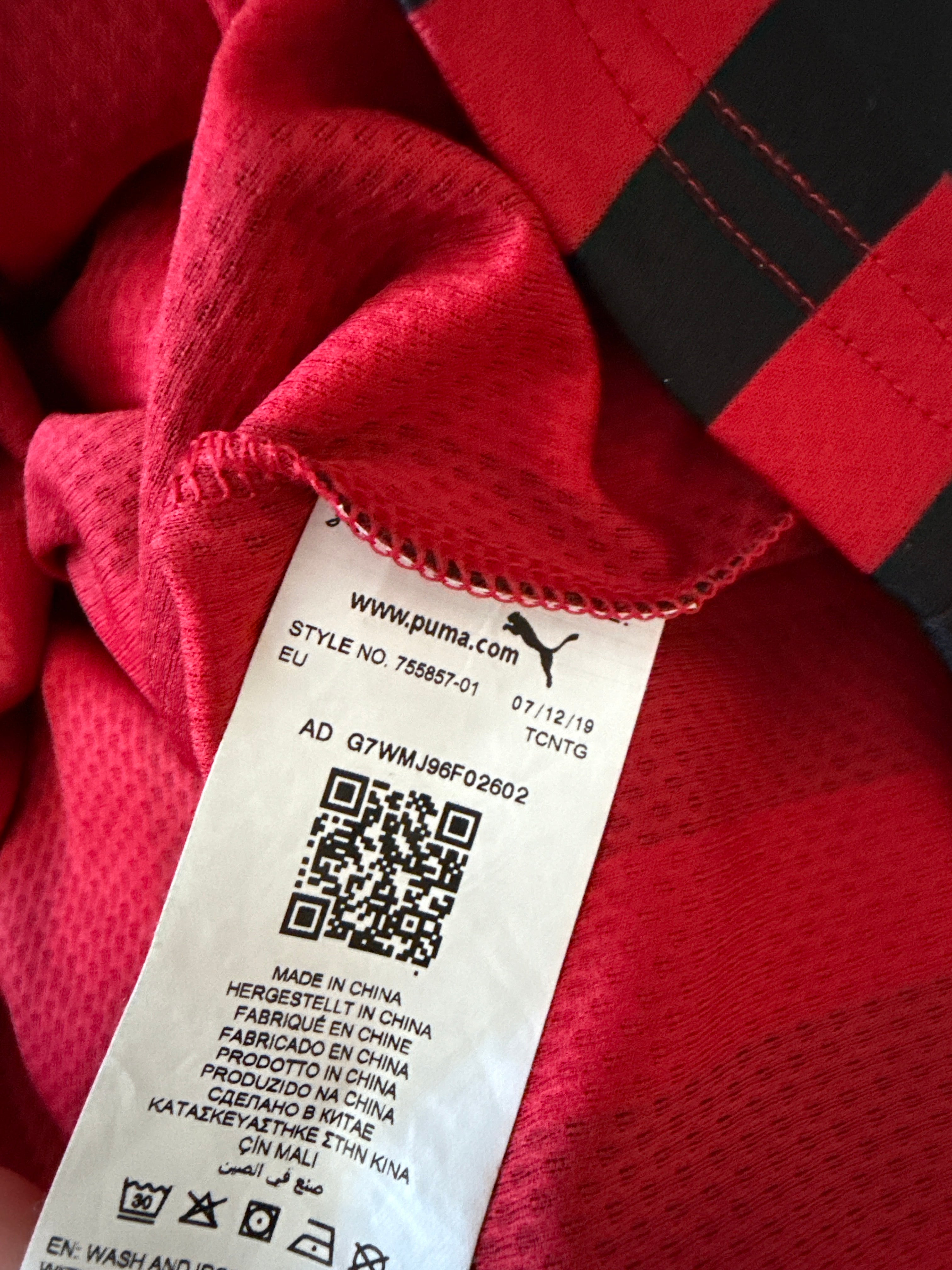 Puma - AC Milan 2019/20 Home Football Shirt 'IBRAHIMOVIC'