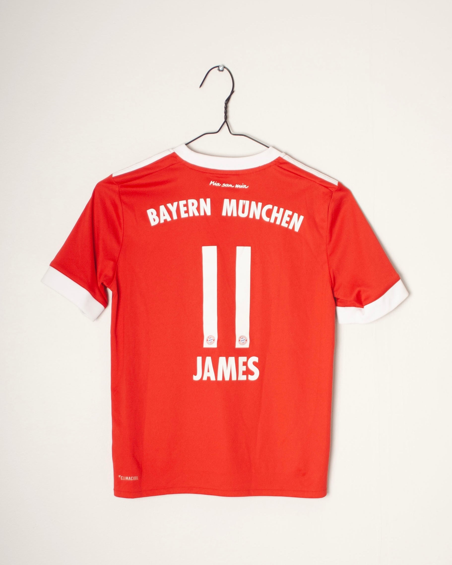Adidas - Bayern Munchen 2017/18 Home Football Shirt 'JAMES'