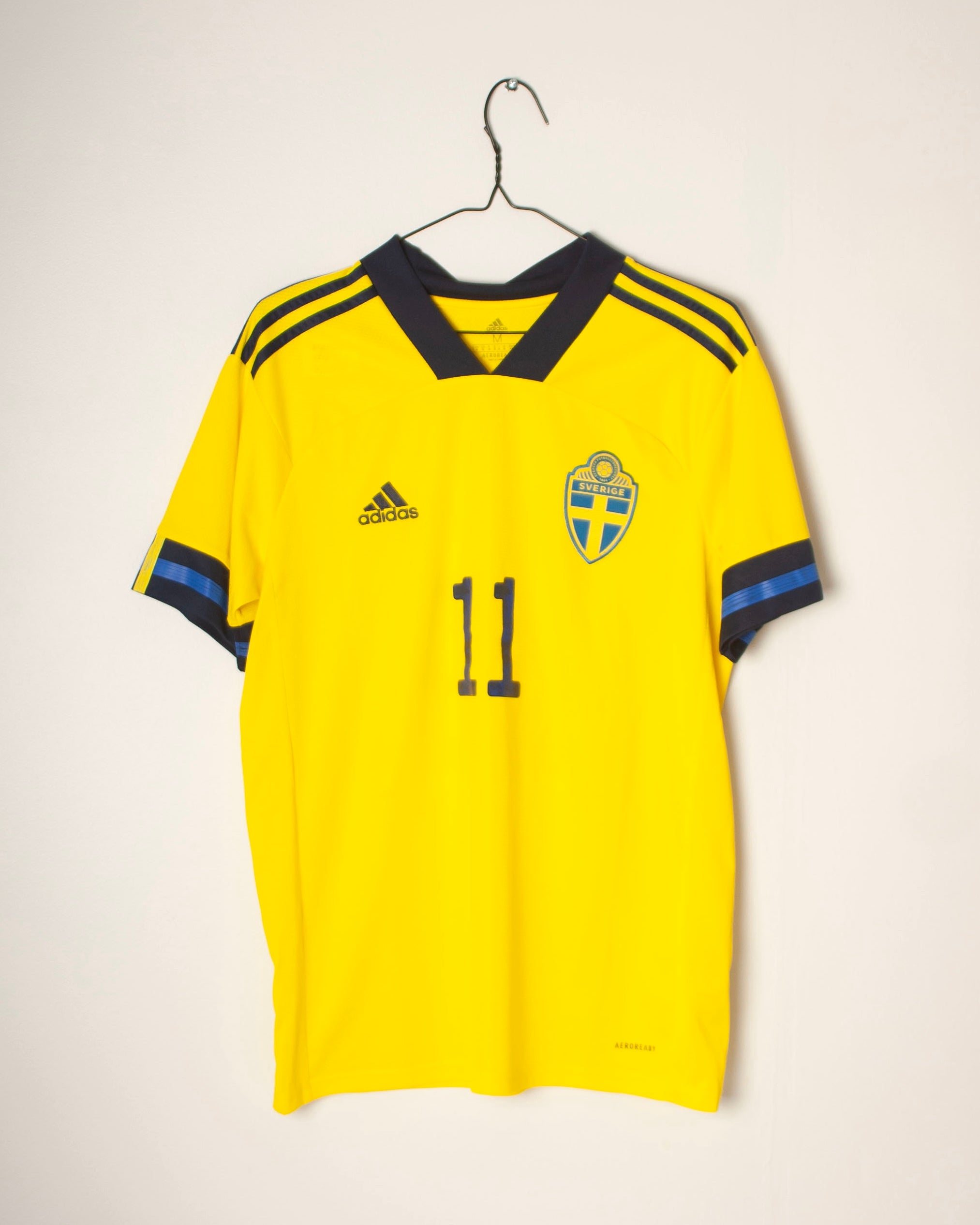 Adidas - Sweden 2020 Home Football Shirt 'GUIDETTI'