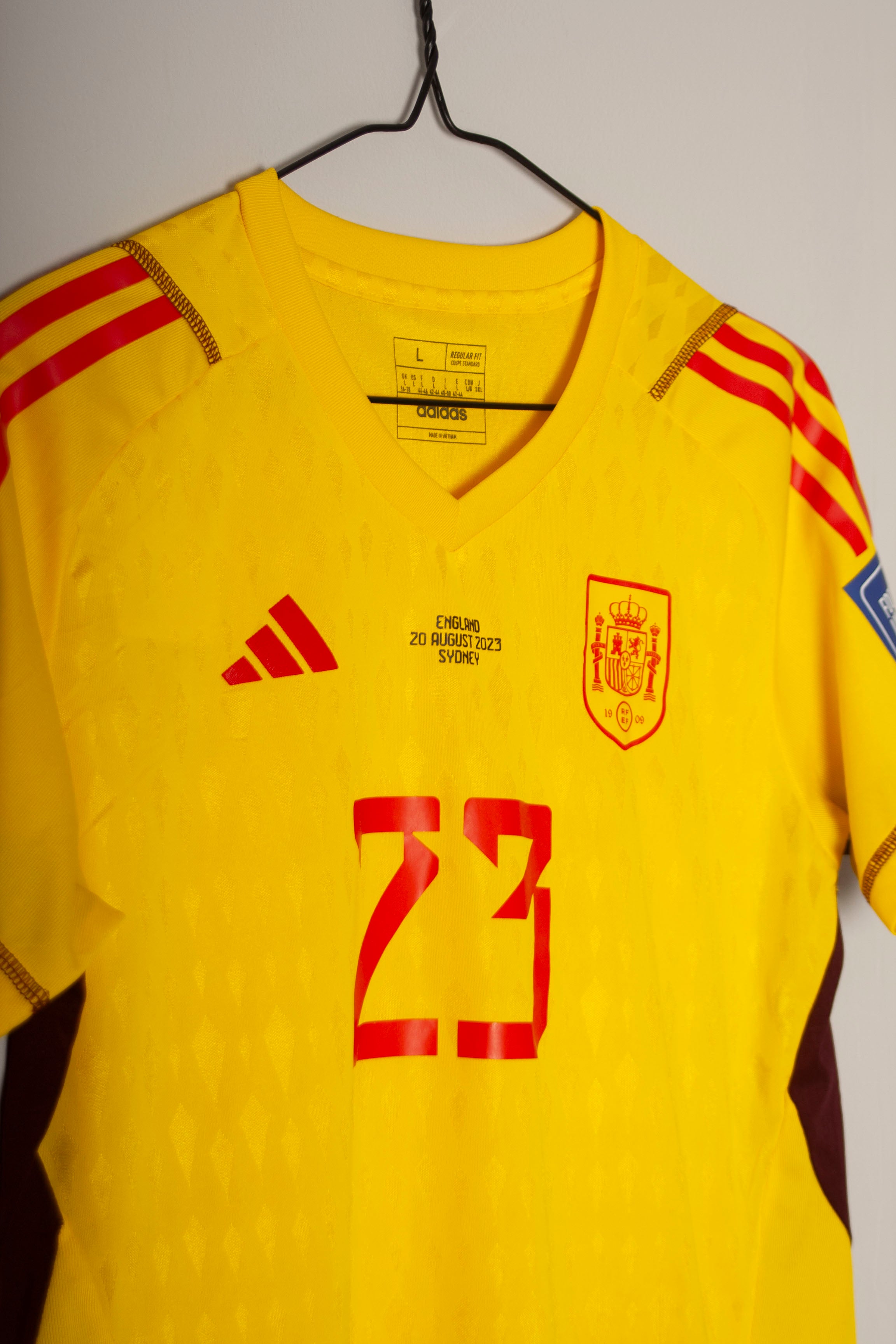 Adidas - Spain 2023 Goalkeeper Shirt World Cup Final Match Issued 'CATA COLL'