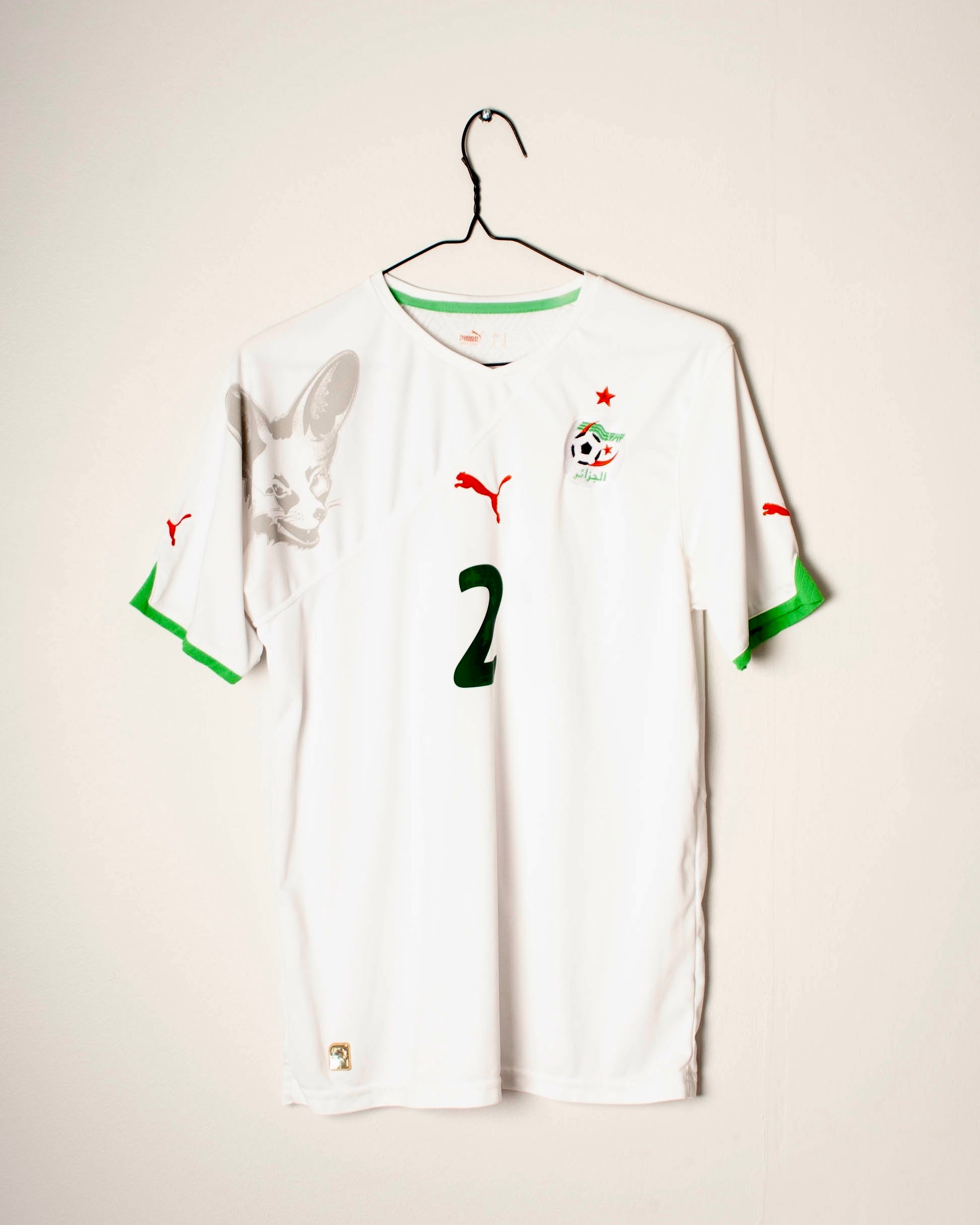 Puma - Algeria 2010 Home Football Shirt 'BOUGUERRA'