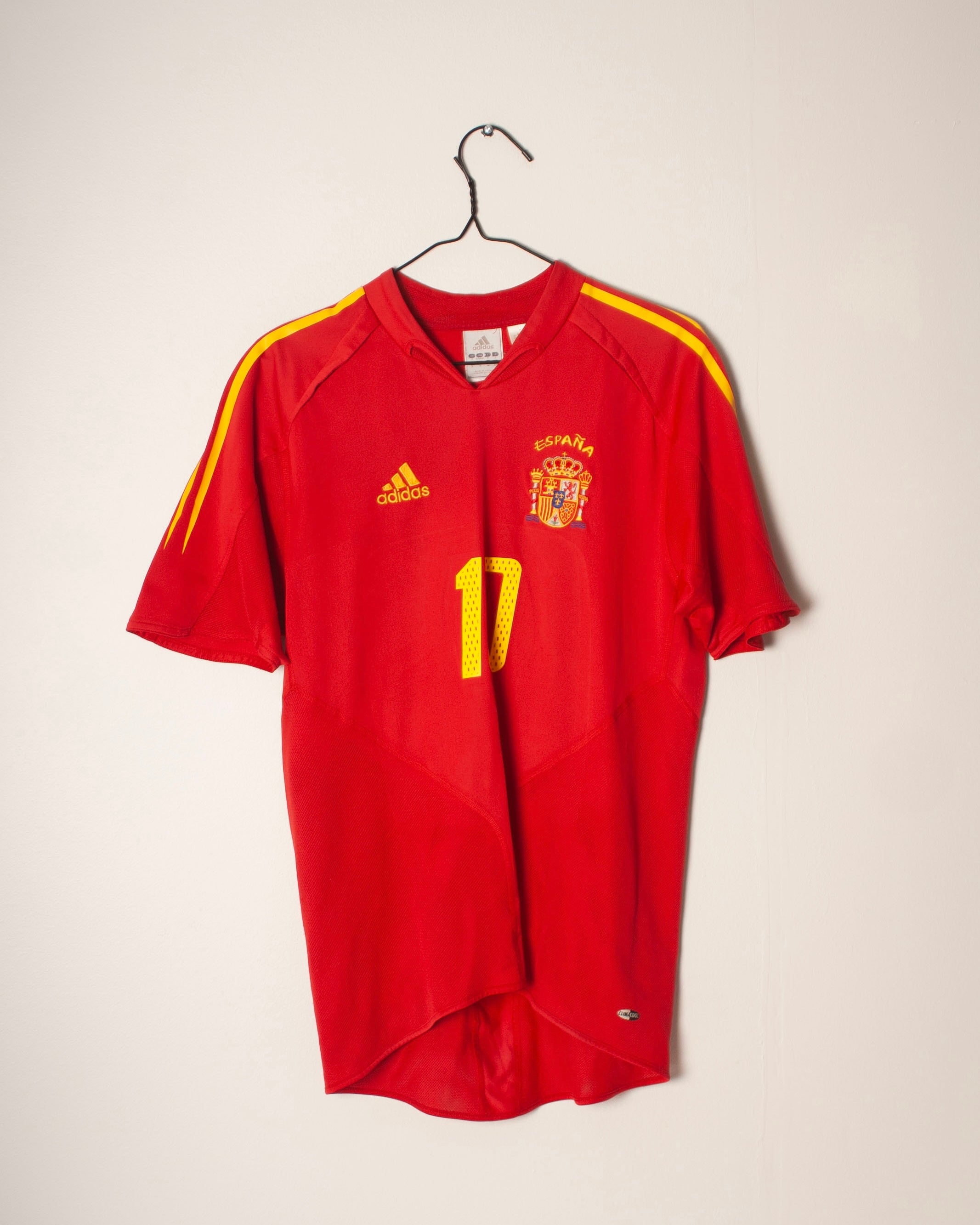 Adidas - Spain 2004 Home Football Shirt 'MORIENTES'
