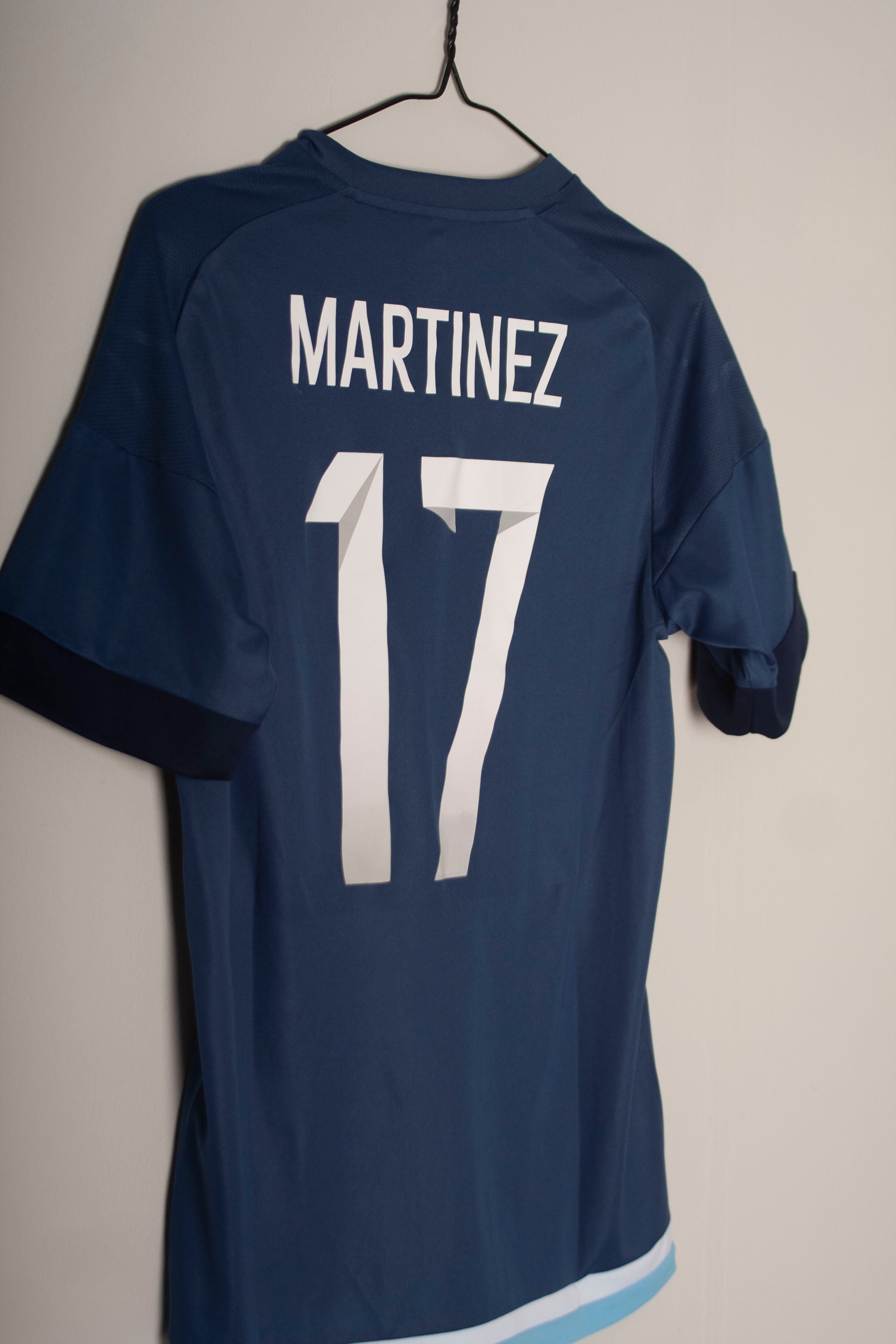Adidas - Argentina U23 2016 Away Football Shirt Olympics Match Worn 'MARTINEZ'