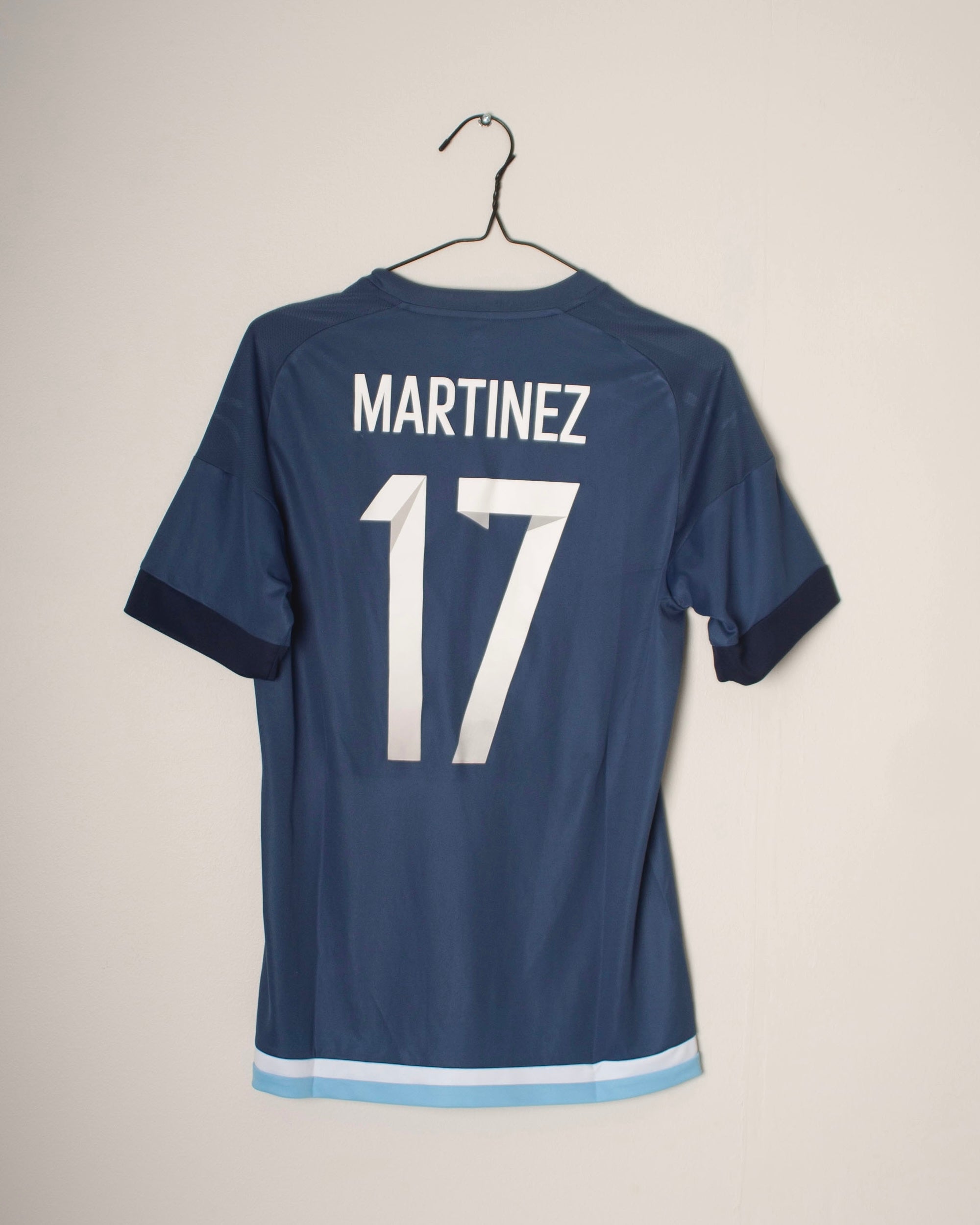 Adidas - Argentina U23 2016 Away Football Shirt Olympics Match Worn 'MARTINEZ'