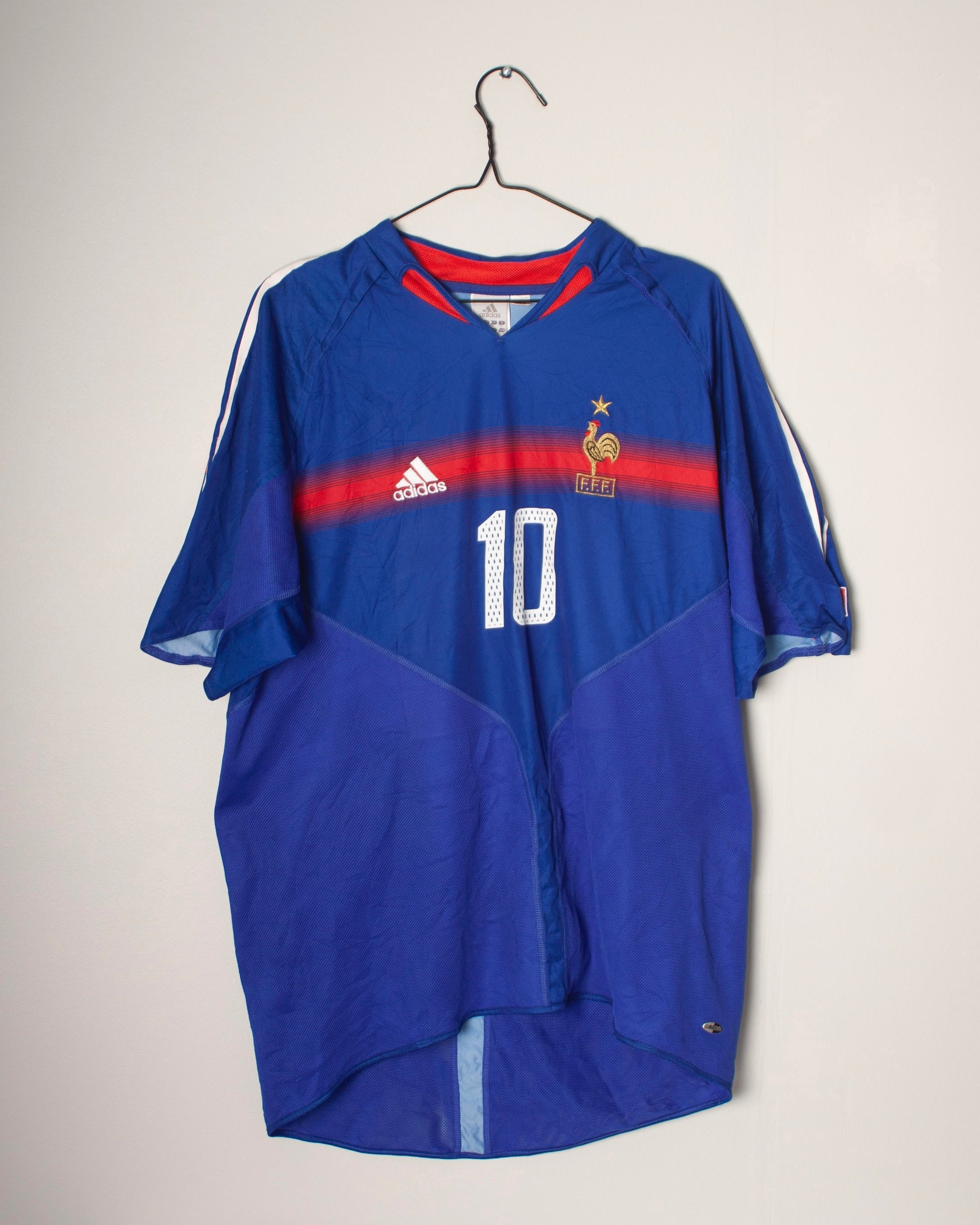 Adidas - France 2004 Home Football Shirt 'ZIDANE'