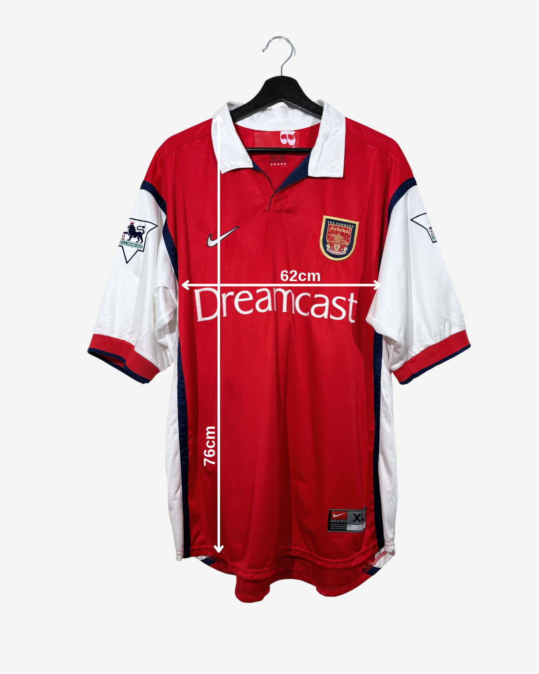 Nike - Arsenal FC 1999/00 Home Football Shirt 'VIEIRA'