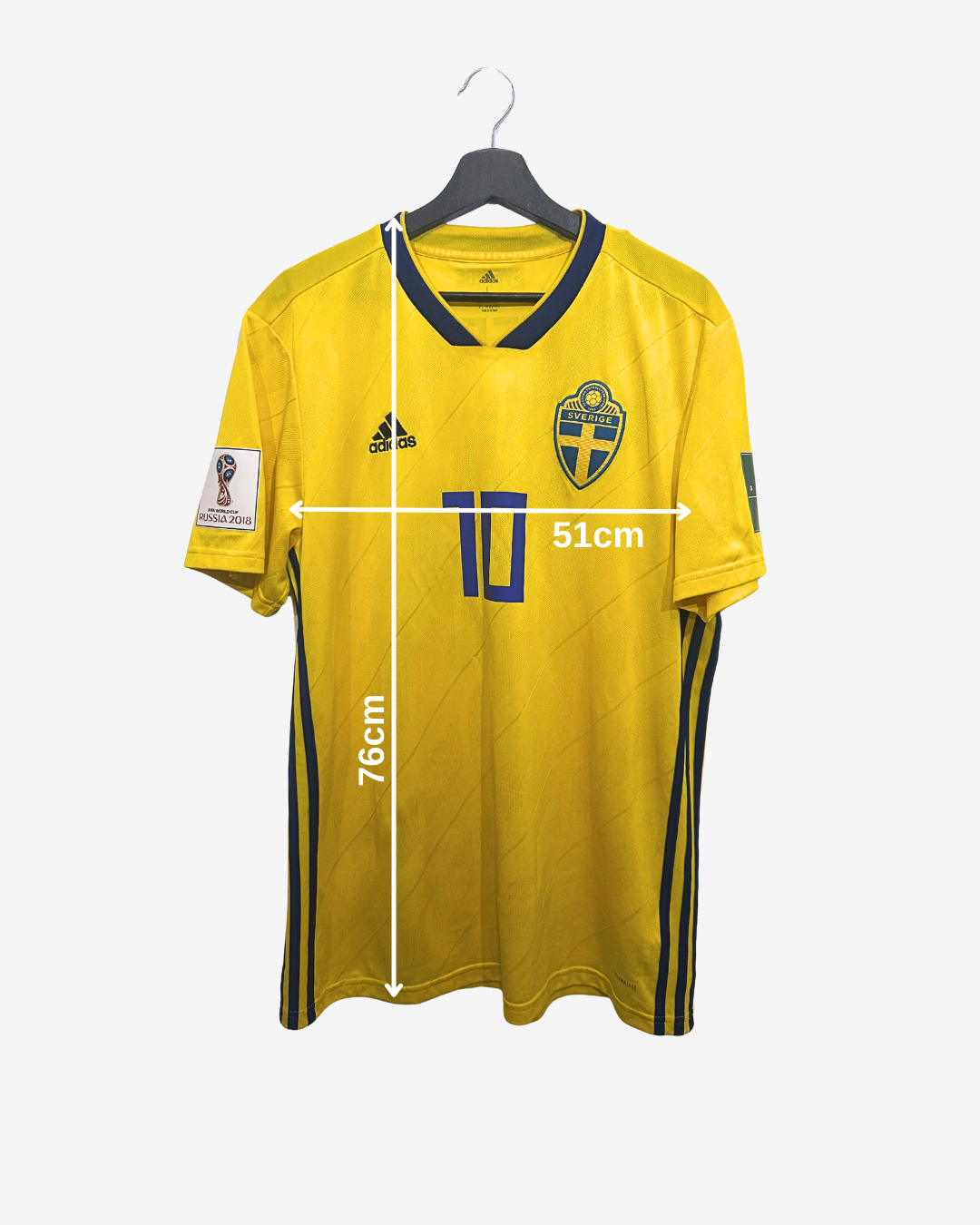 Adidas - Sweden 2018 Home Football Shirt 'FORSBERG'