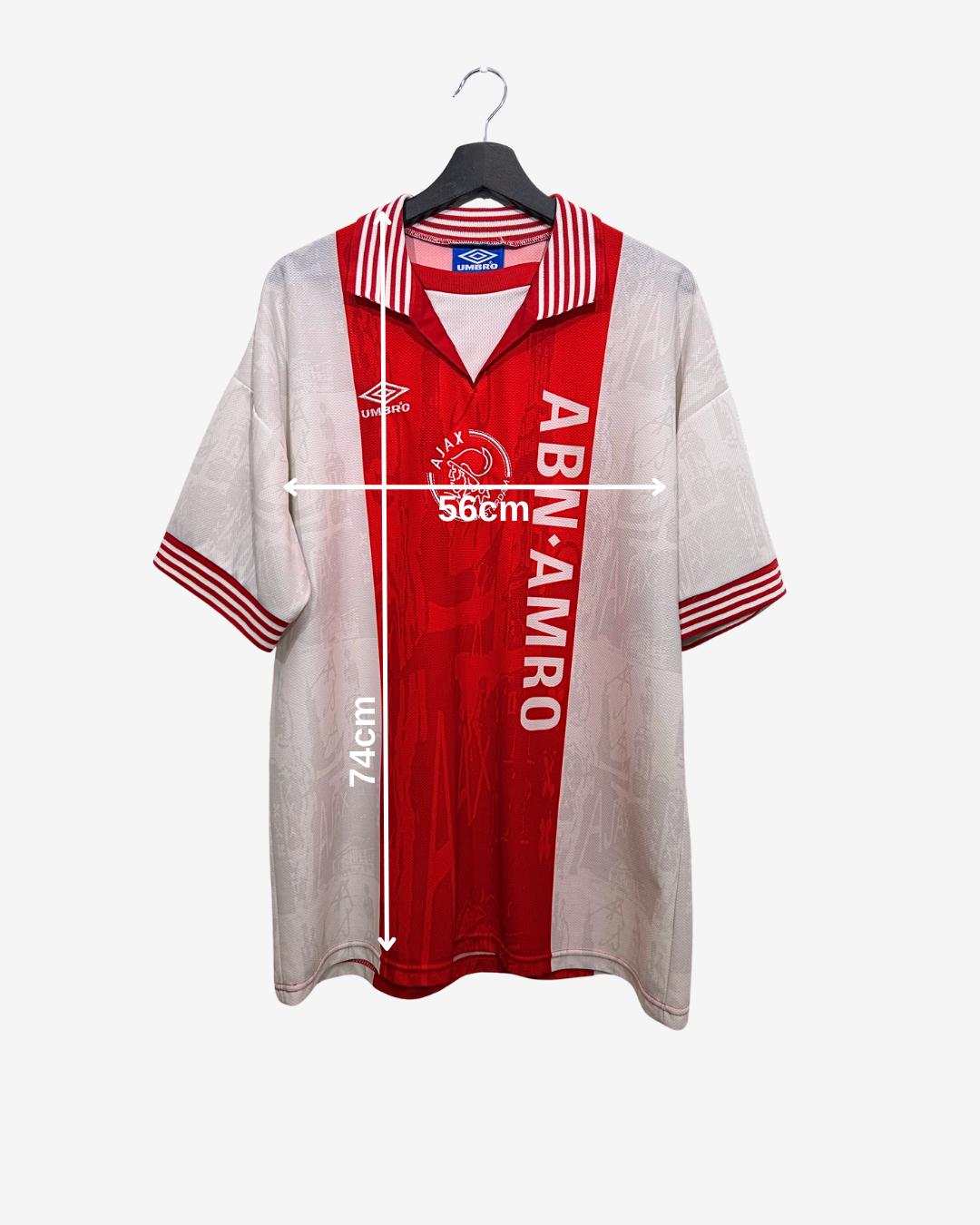 Red and gray sports jersey with visible branding on a white background