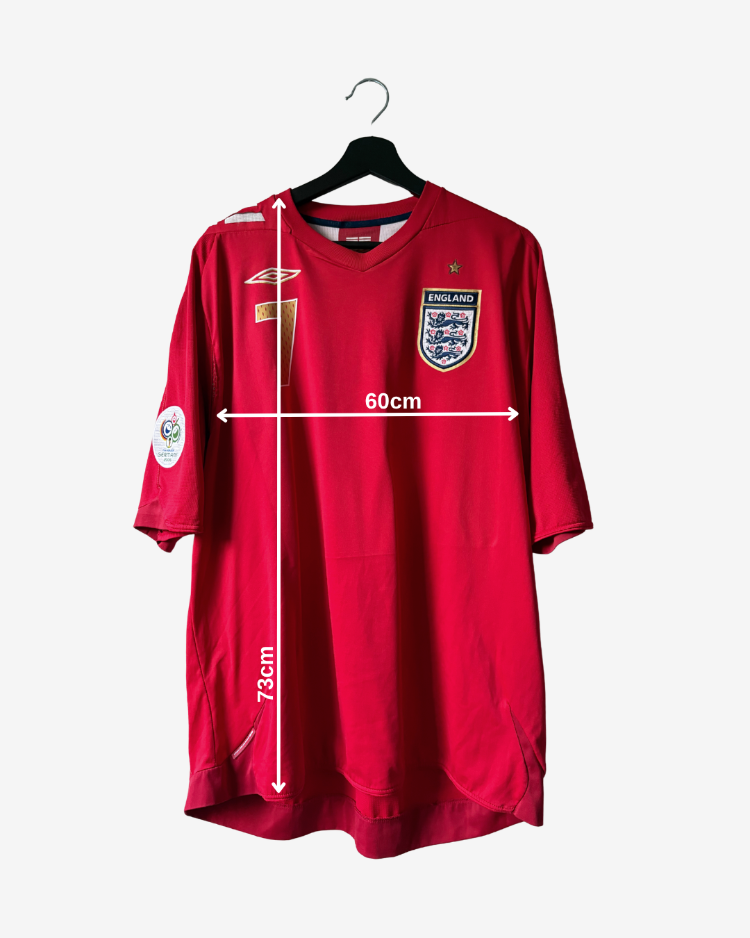 Umbro - England 2006 Away Football Shirt 'BECKHAM'