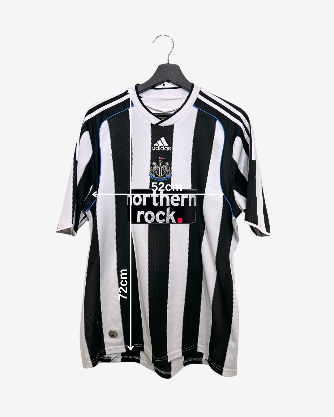 Adidas - Newcastle United 2007/09 Hjemmebanetrøje 'NAME'