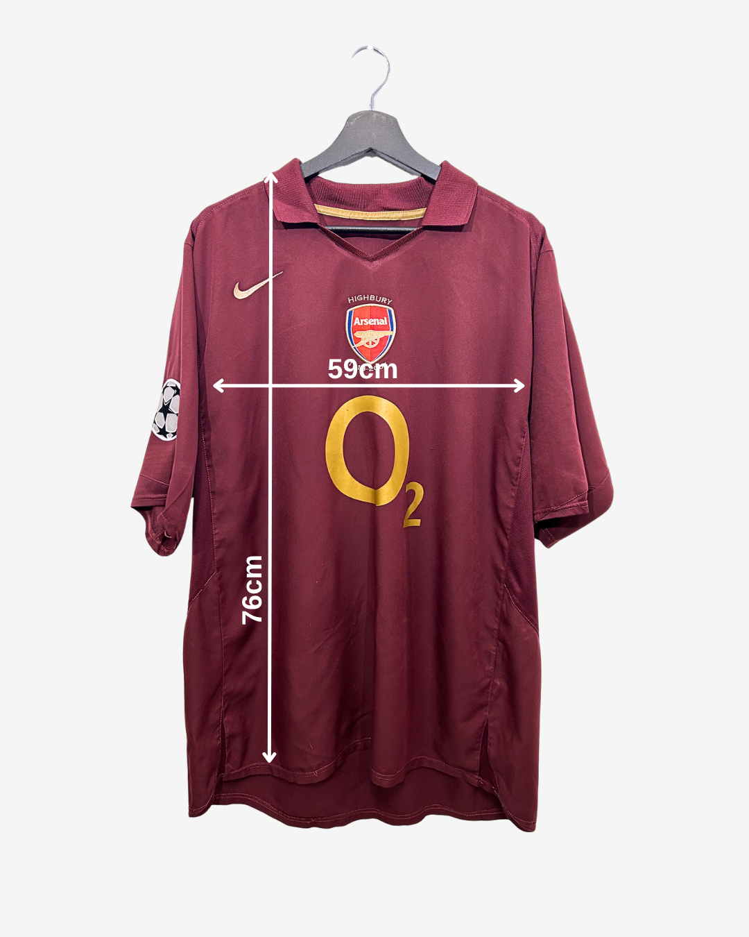 arsenal 2005 06 measurements