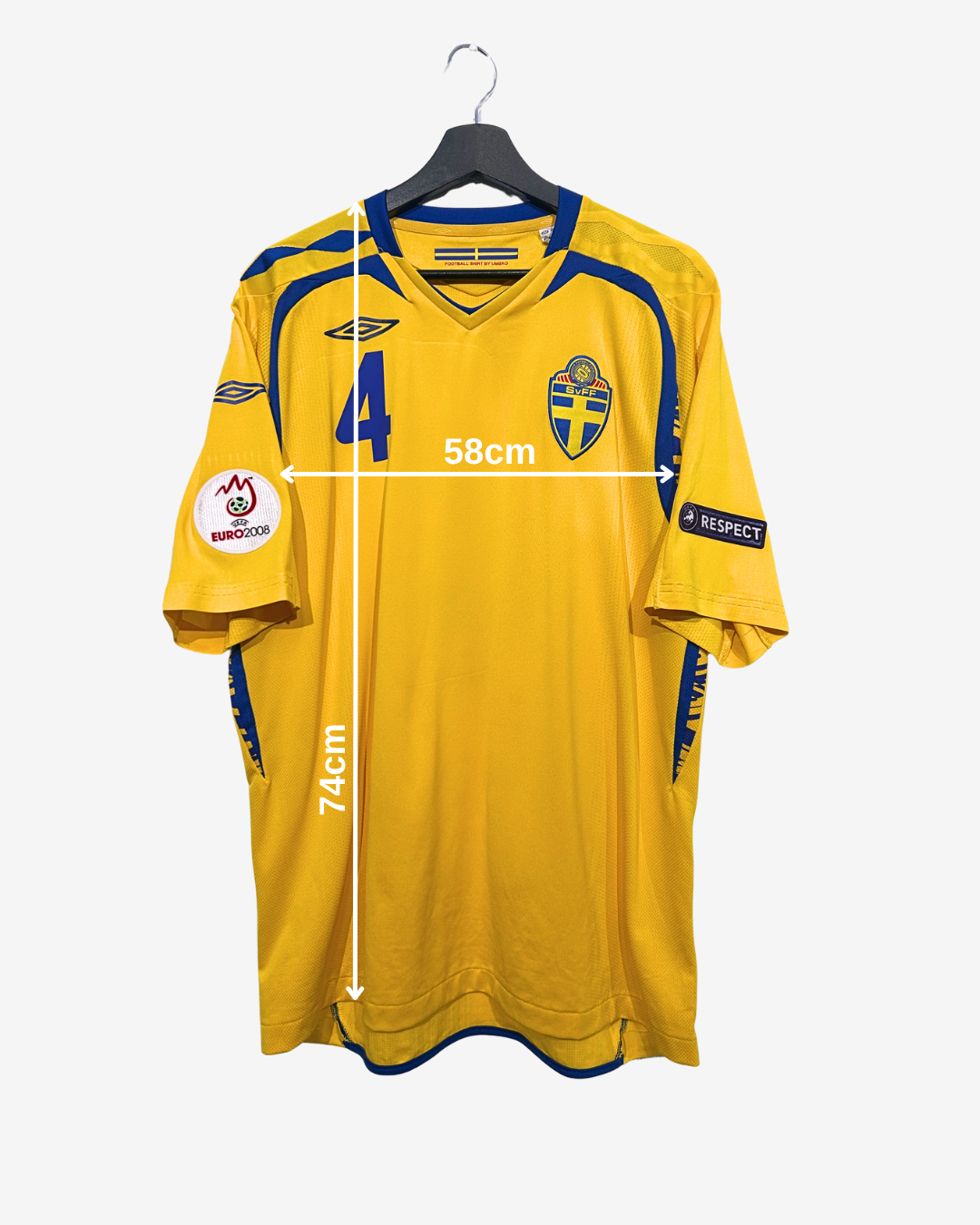 Umbro - Sweden 2008 Home Football Shirt 'MAJSTOROVIC'