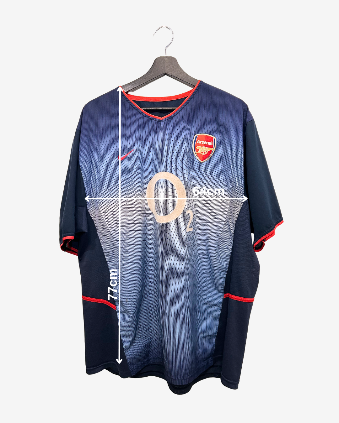 arsenal 2002 03 away vieira measurements