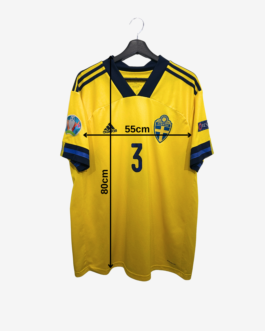 Adidas - Sweden 2020 Home Football Shirt 'LINDELÖF'