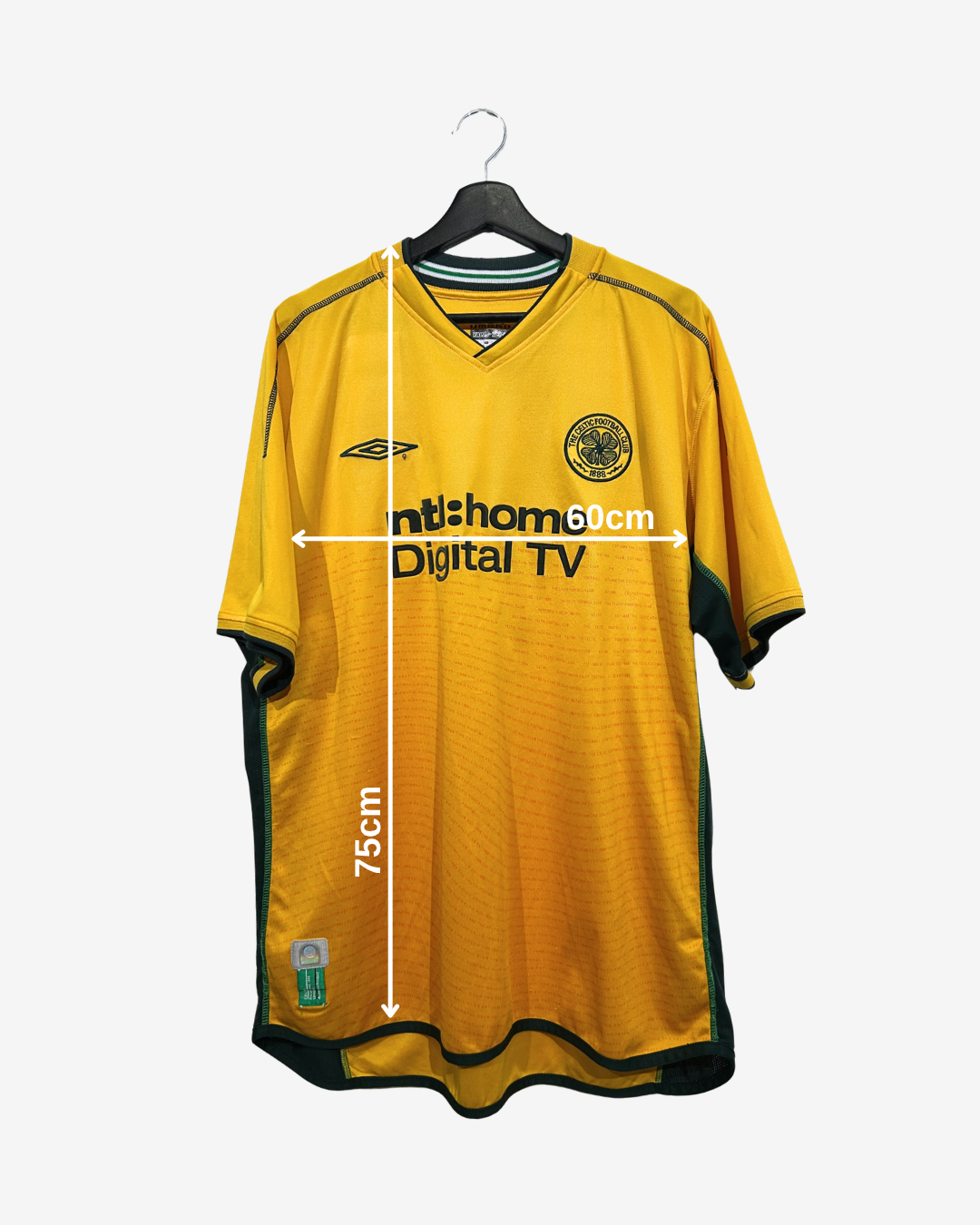Umbro - Celtic FC 2002/03 Away Football Shirt 'LARSSON'