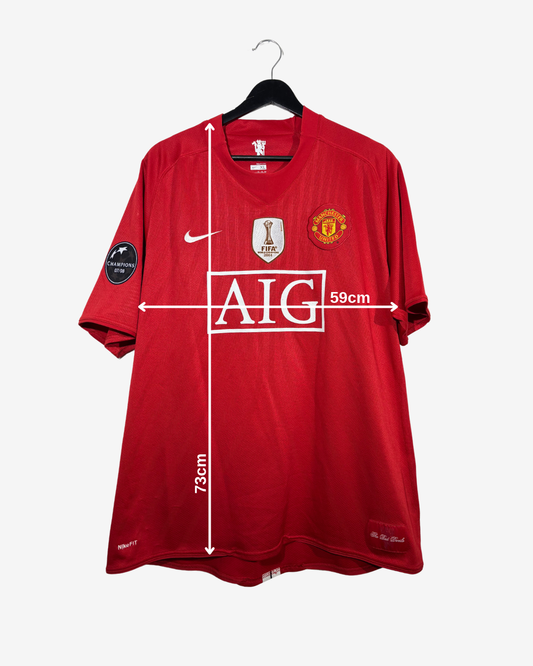 Nike - Manchester United 2007/09 Home Football Shirt 'RONALDO'