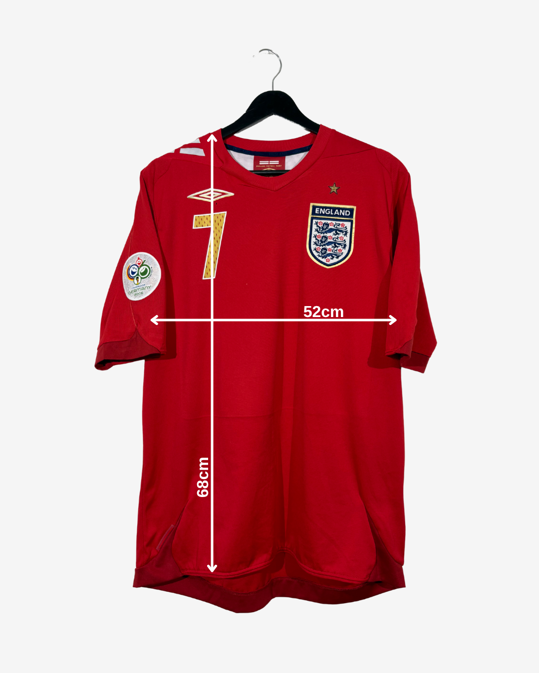 Umbro - England 2006 Away Football Shirt 'BECKHAM'