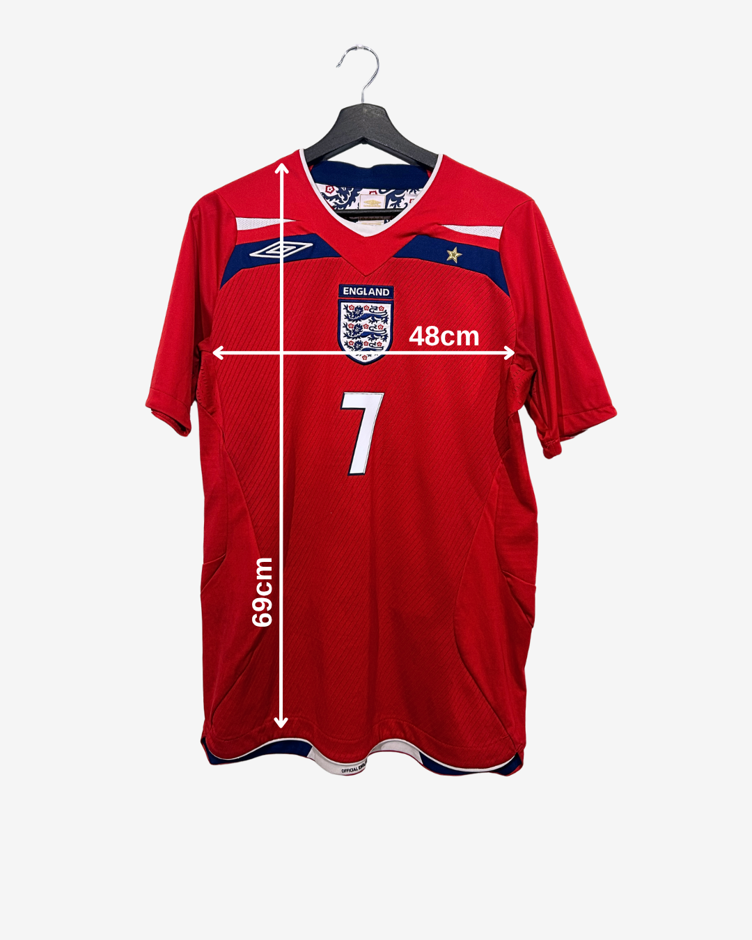 Umbro - England 2008 Away Football Shirt 'BECKHAM'