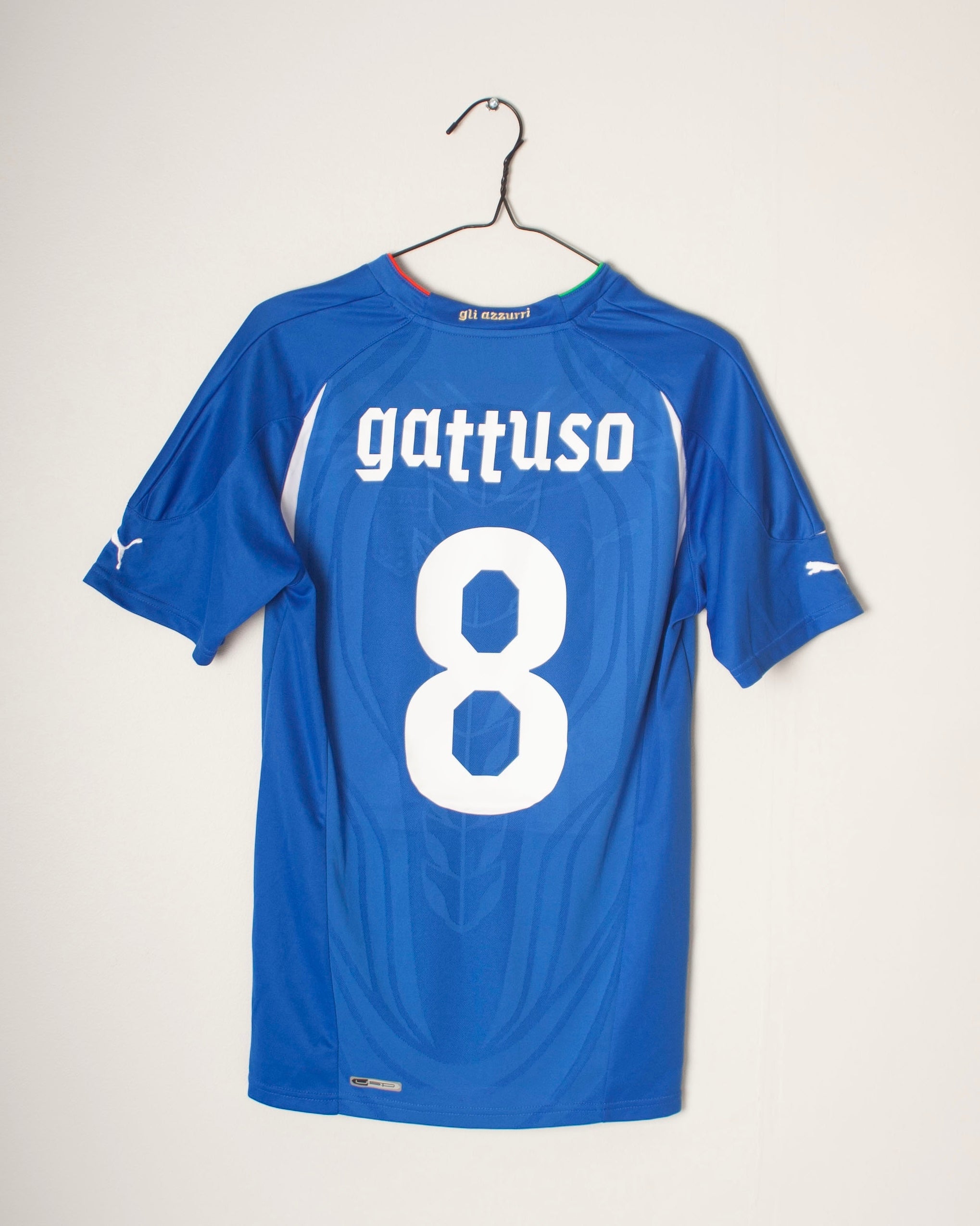 Puma - Italy 2010 Home Football Shirt 'GATTUSO'