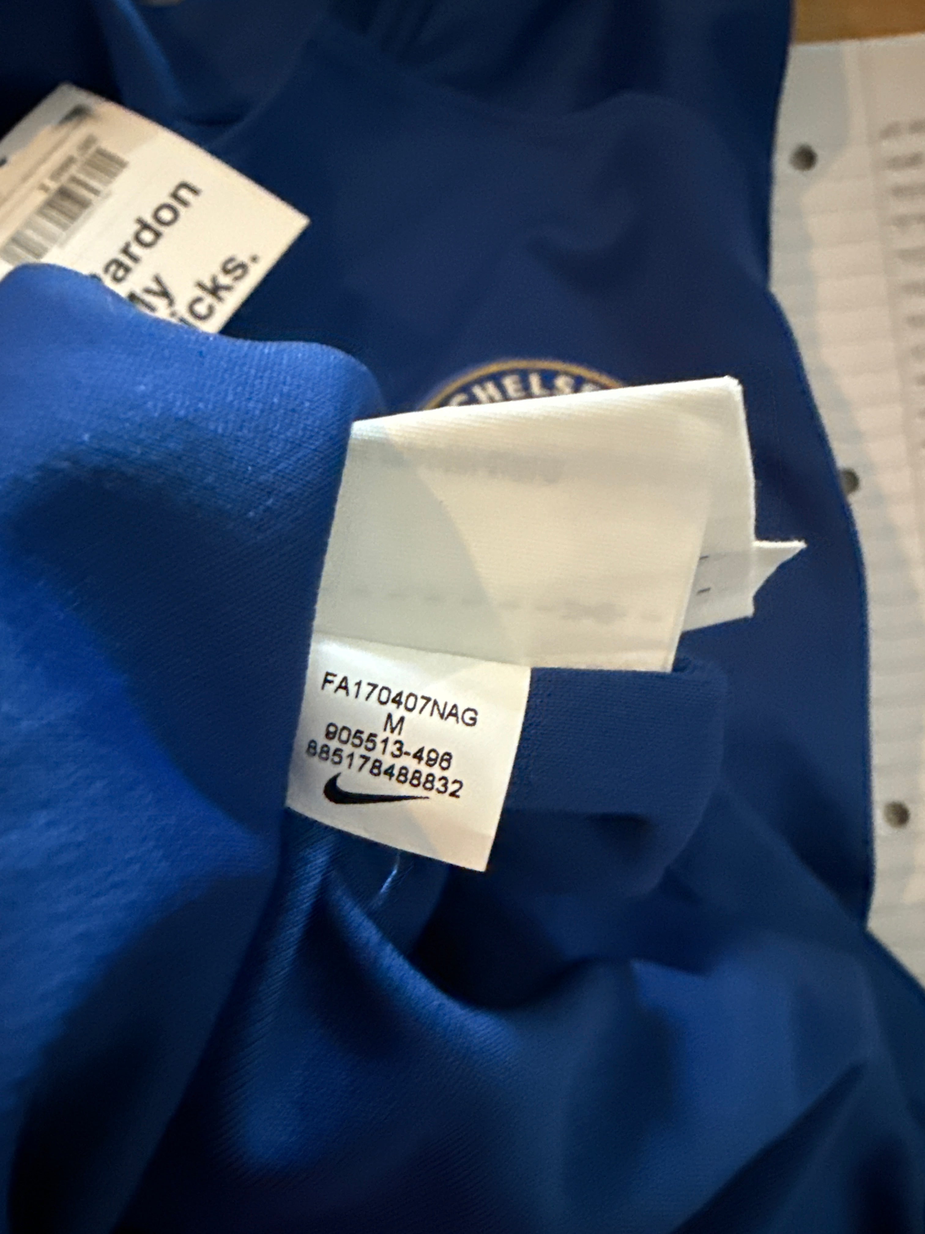 Nike - Chelsea FC 2017/18 Home Football Shirt 'HAZARD'