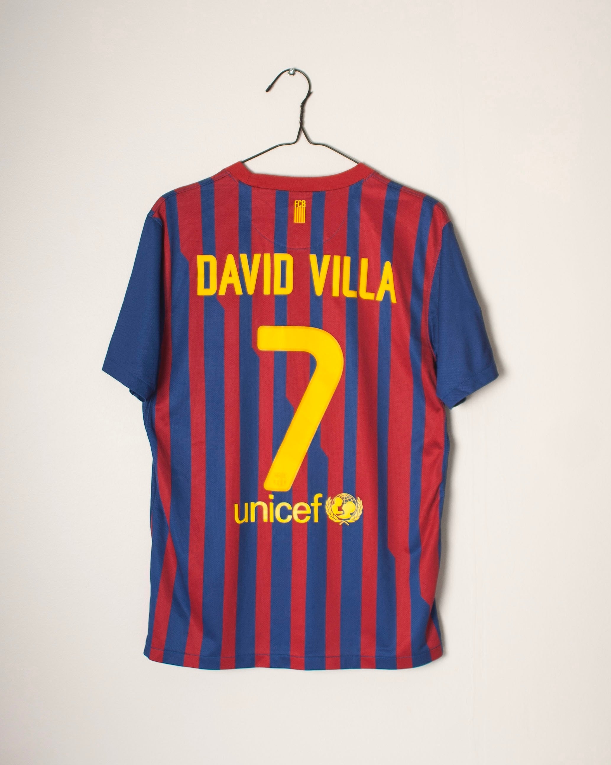 Nike - FC Barcelona 2011/12 Home Football Shirt 'DAVID VILLA'