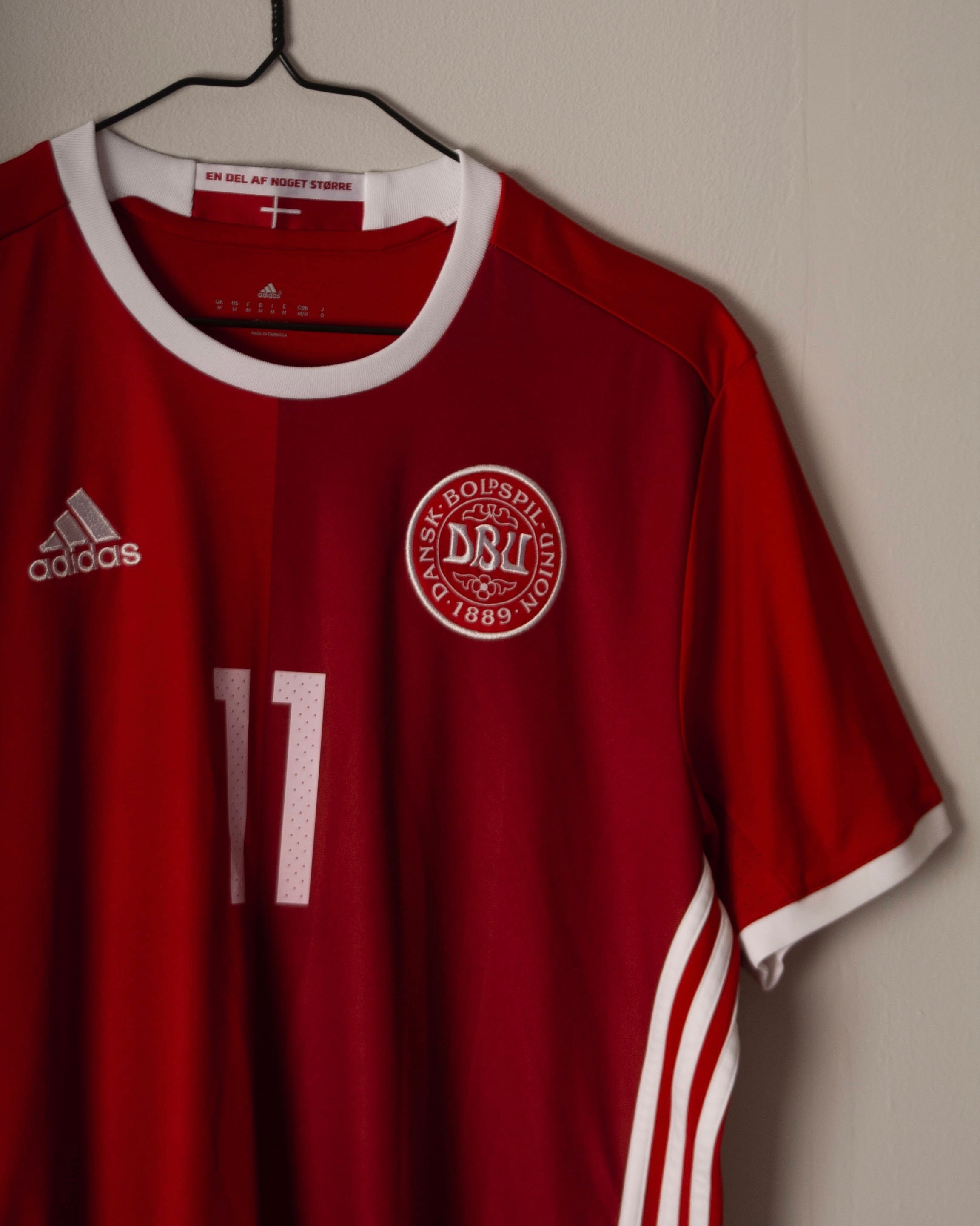 Adidas - Denmark 2016 Home Football Shirt 'BENDTNER'