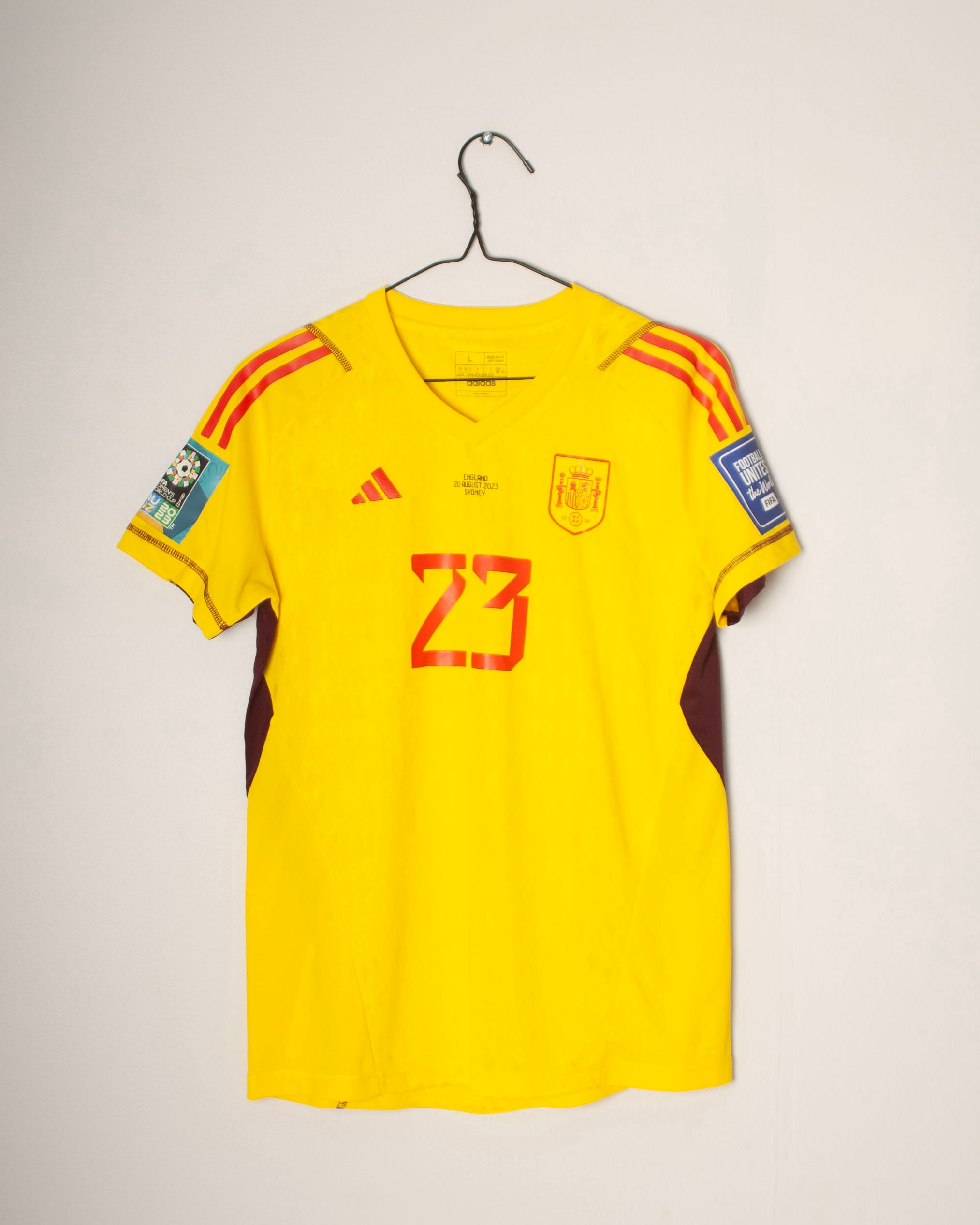 Adidas - Spain 2023 Goalkeeper Shirt World Cup Final Match Issued 'CATA COLL'