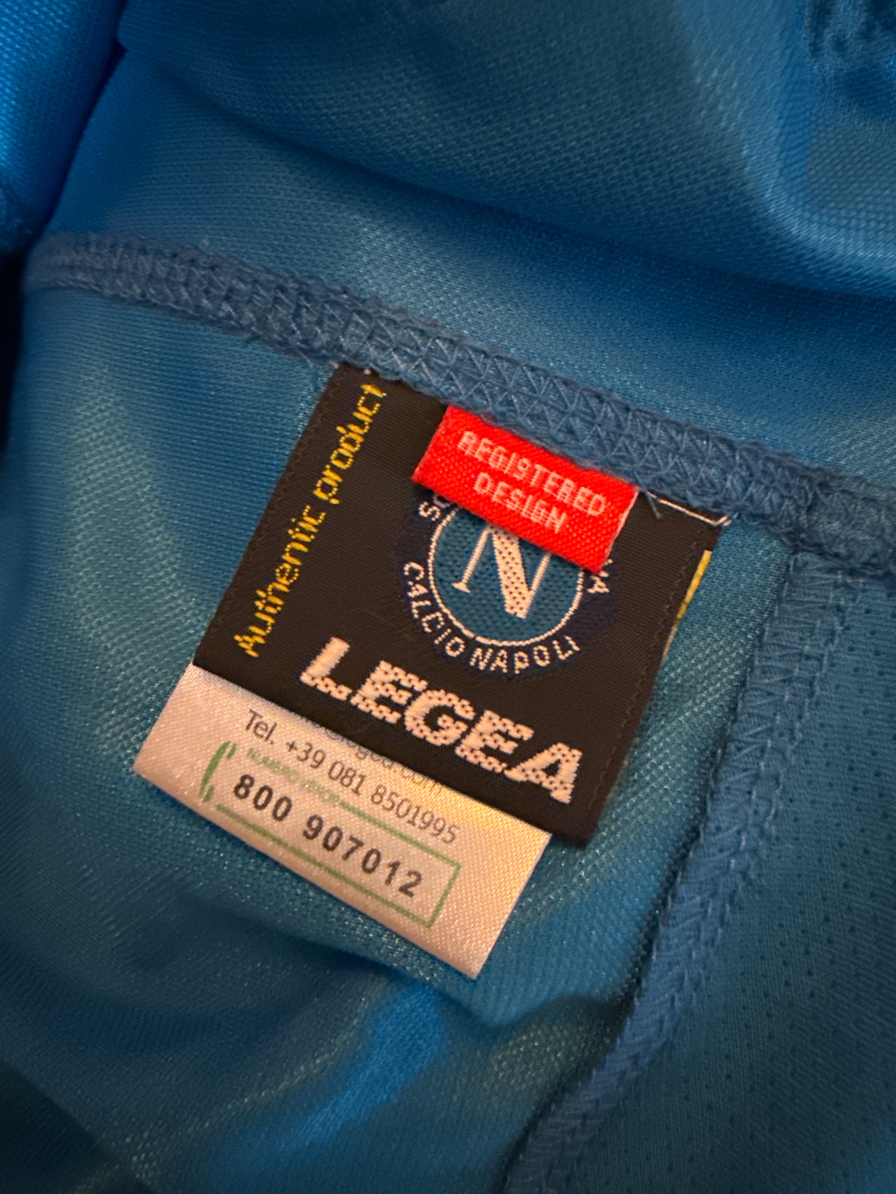 Legea - SSC Napoli 2003/04 Home Football Shirt