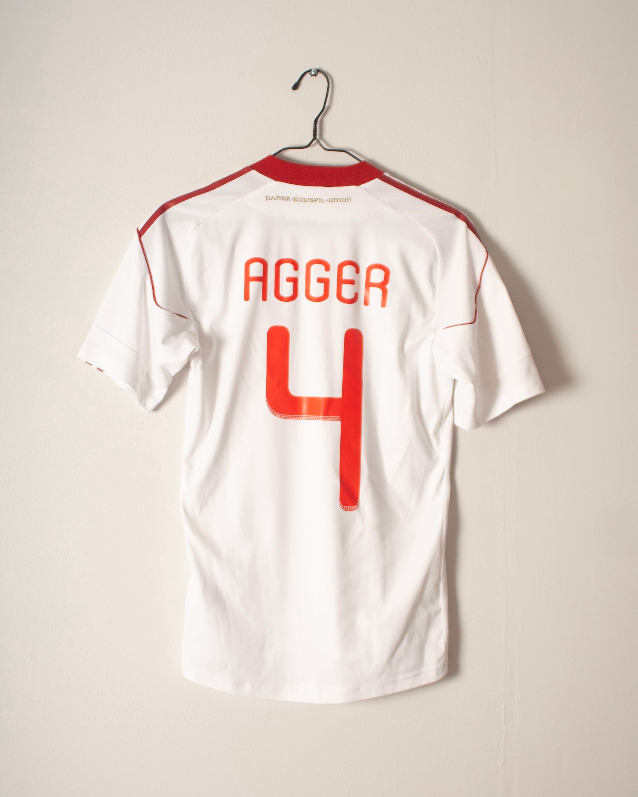 Adidas - Denmark 2010 Away Football Shirt 'AGGER'