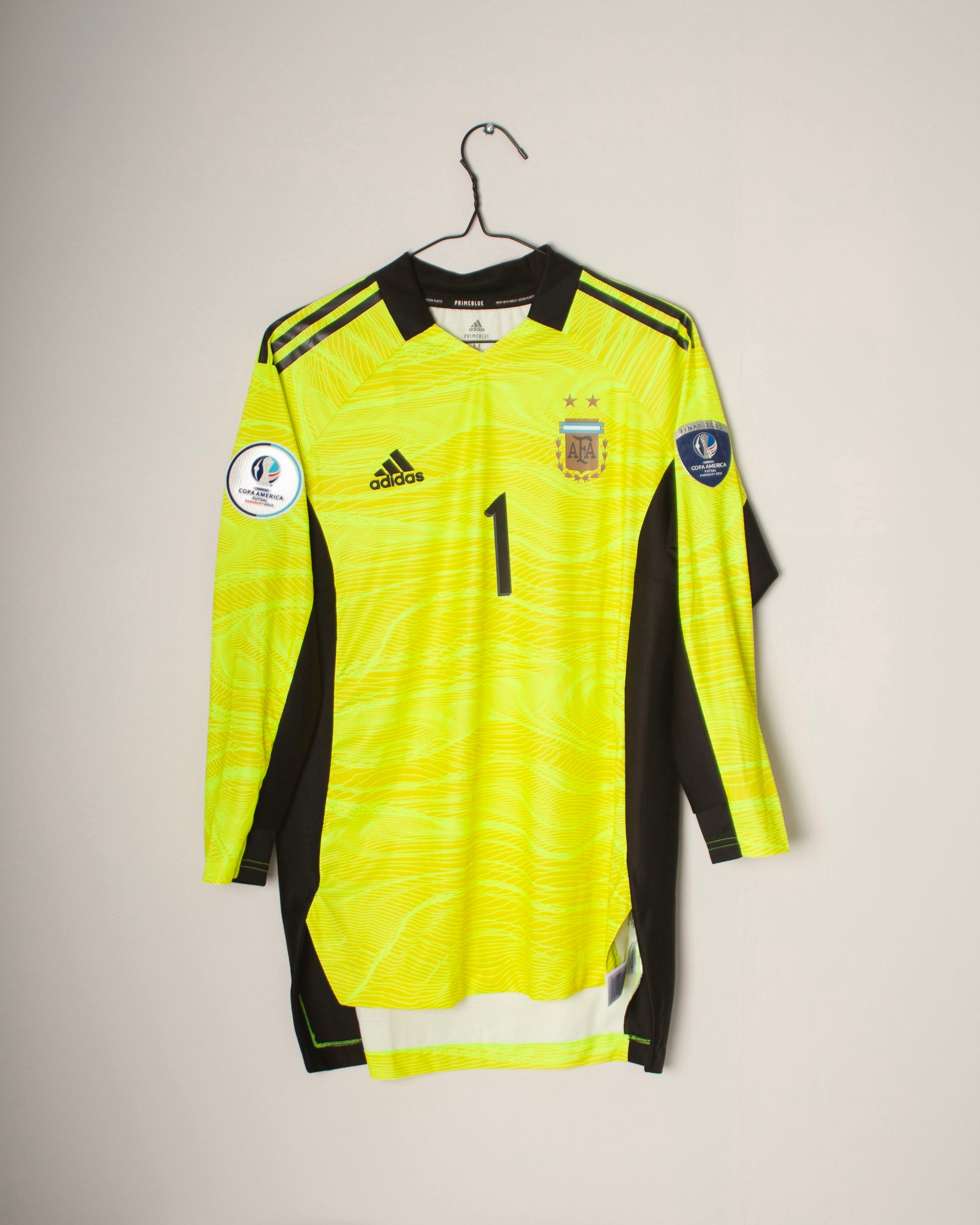 Adidas - Argentina 2022 Goalkeepeer Shirt Copa América de Futsal Final Match Worn 'SARMIENTO'