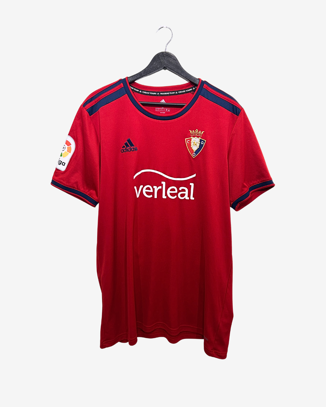 Adidas - Osasuna 2021/22 Home Football Shirt Signed 'COTE'