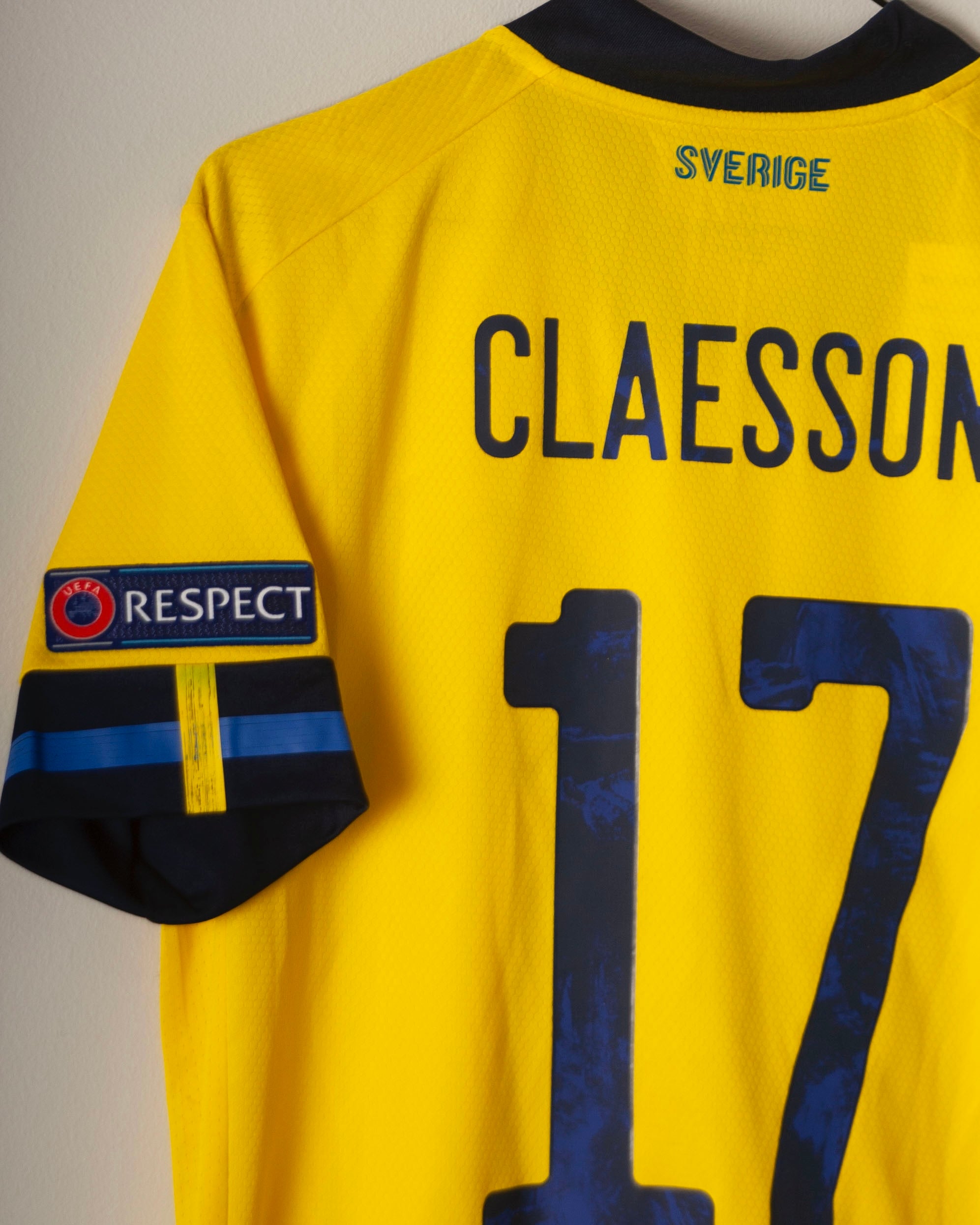 Adidas - Sweden 2020 Home Football Shirt 'CLAESSON'
