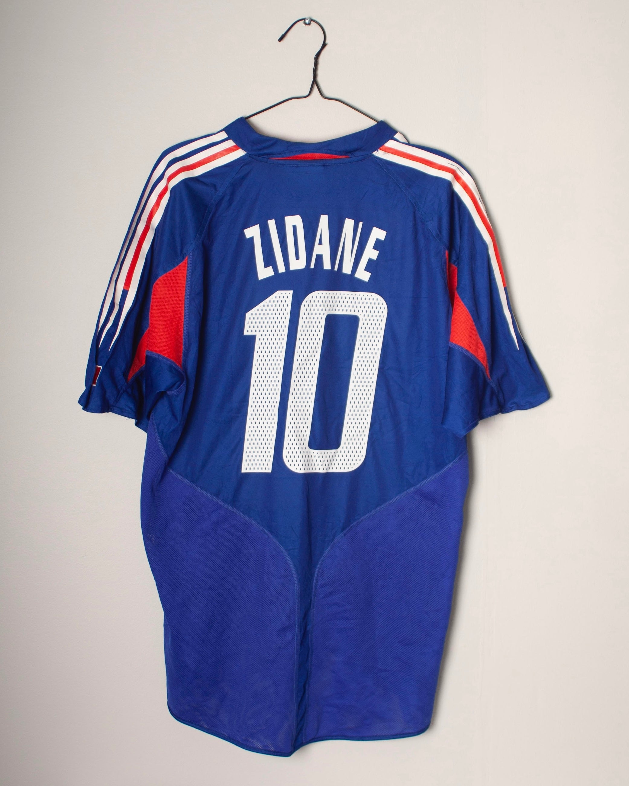 Adidas - France 2004 Home Football Shirt 'ZIDANE'