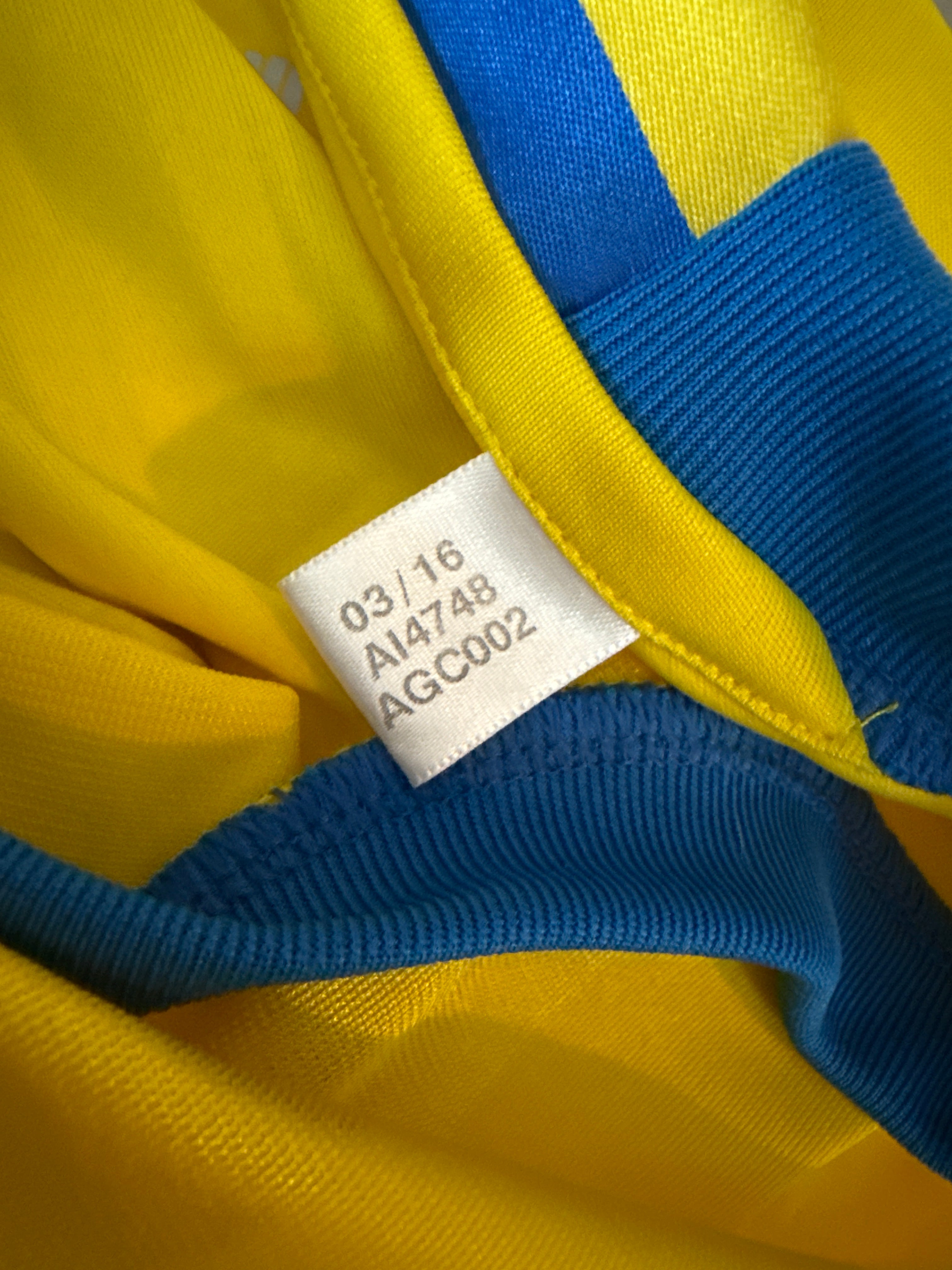 Adidas - Sweden 2016 Home Football Shirt 'IBRAHIMOVIC'