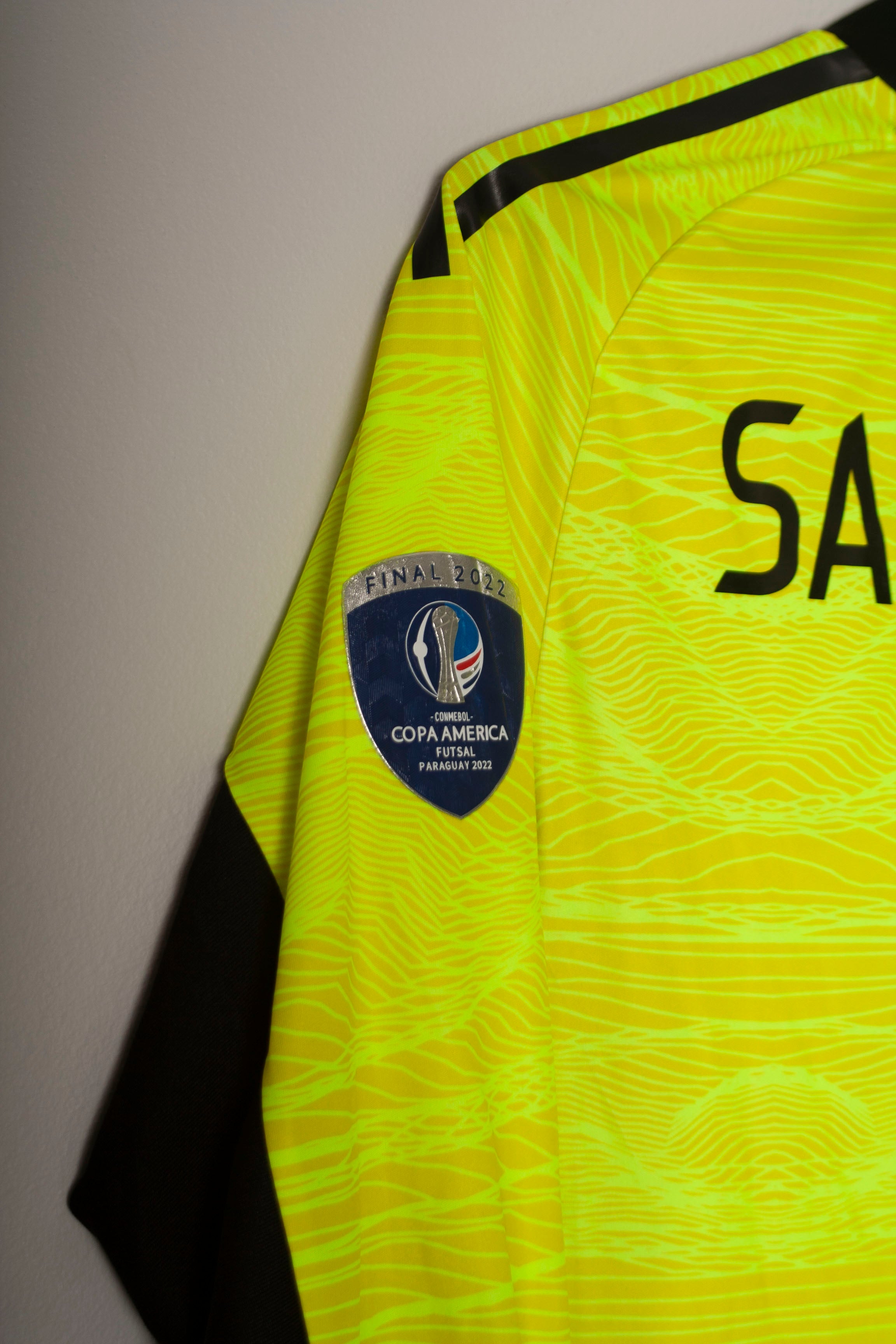 Adidas - Argentina 2022 Goalkeepeer Shirt Copa América de Futsal Final Match Worn 'SARMIENTO'