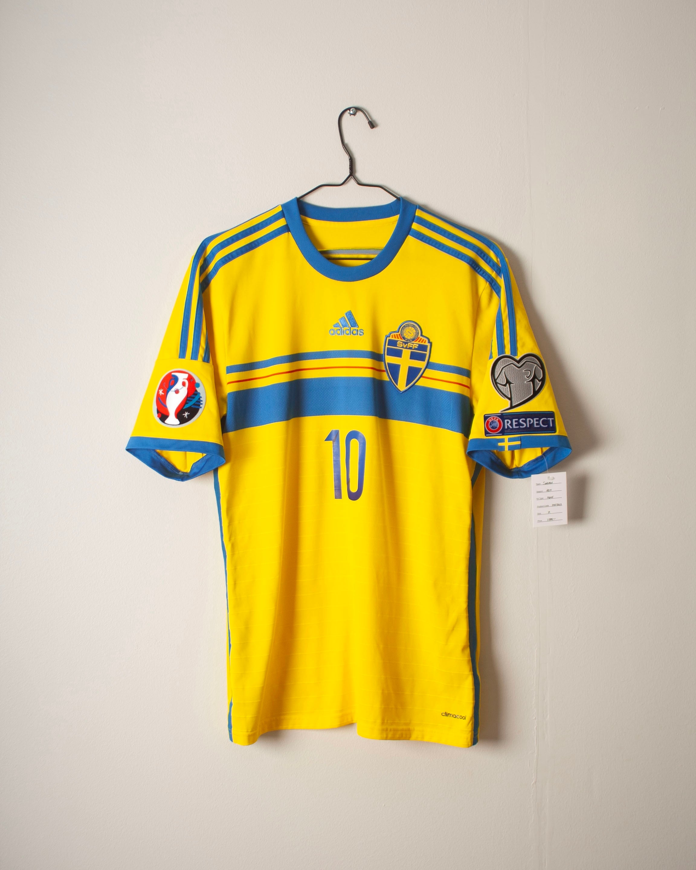 Adidas - Sweden 2014 Home Football Shirt 'IBRAHIMOVIC'