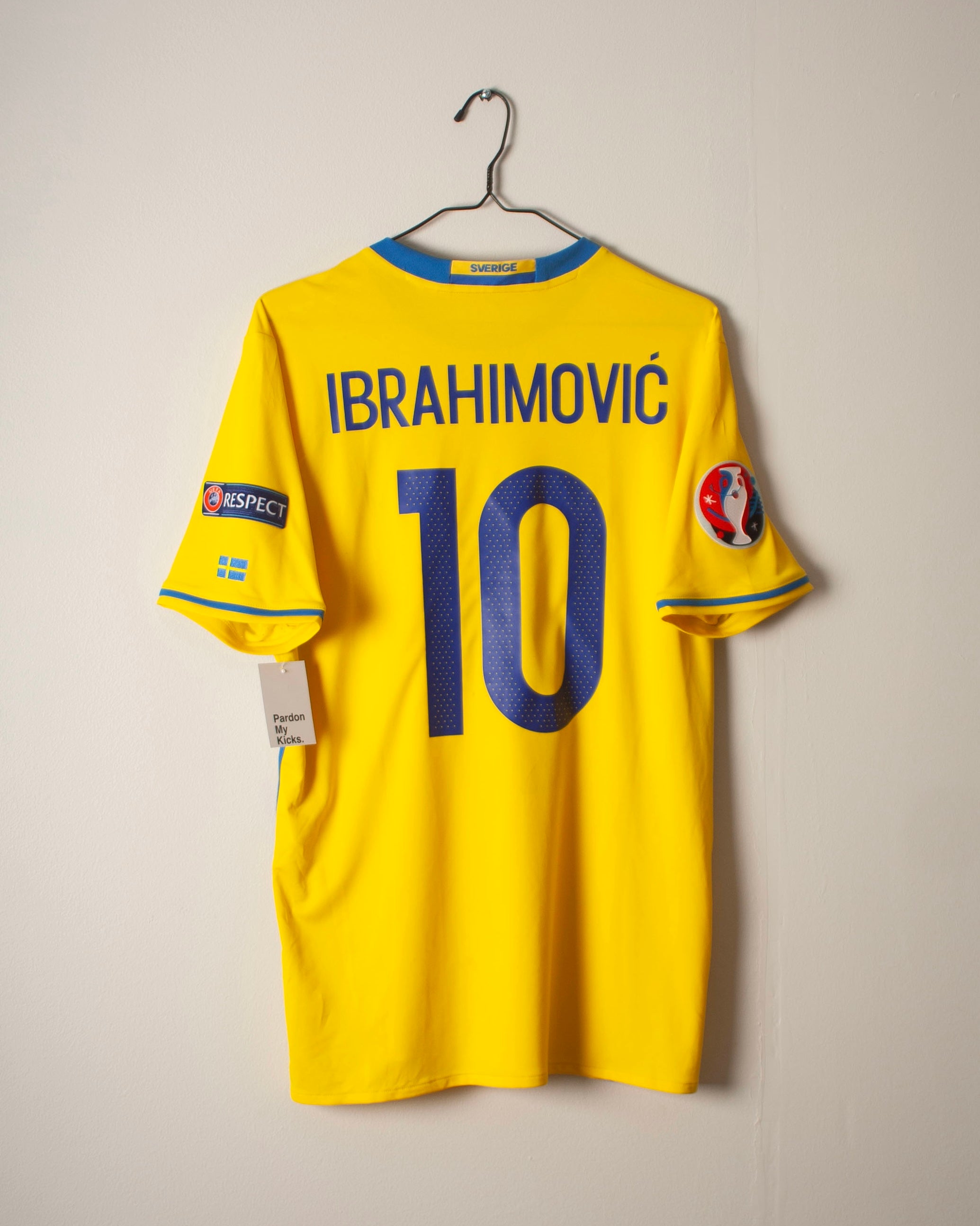 Adidas - Sweden 2016 Home Football Shirt 'IBRAHIMOVIC'