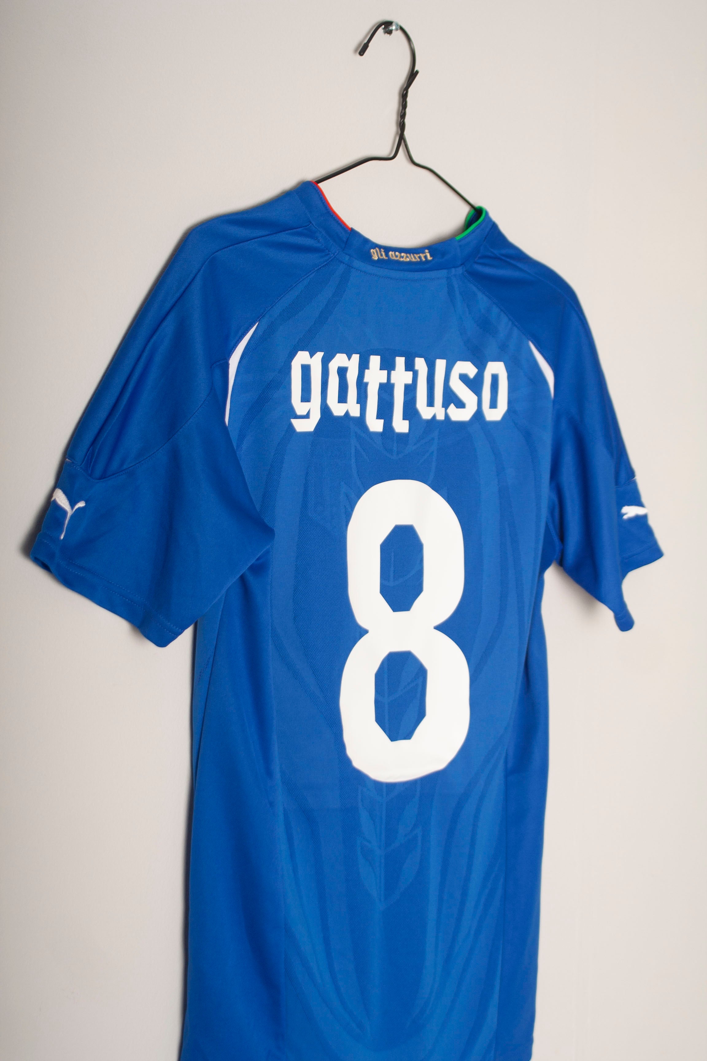 Puma - Italy 2010 Home Football Shirt 'GATTUSO'
