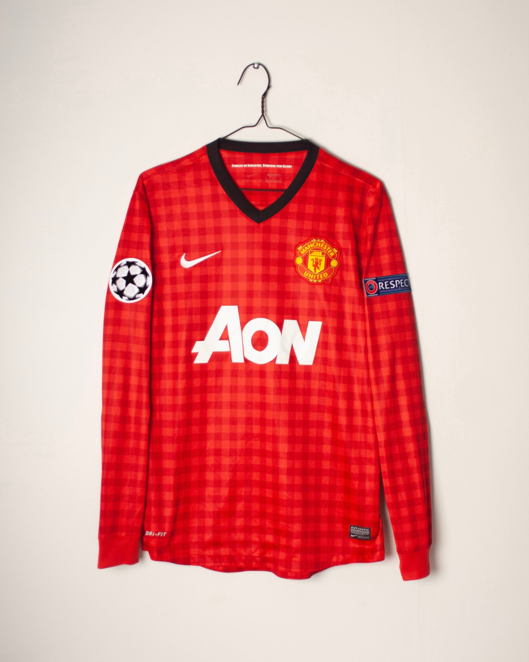 Nike - Manchester United 2012/13 Home Football Shirt Champions League Version 'SCHOLES'