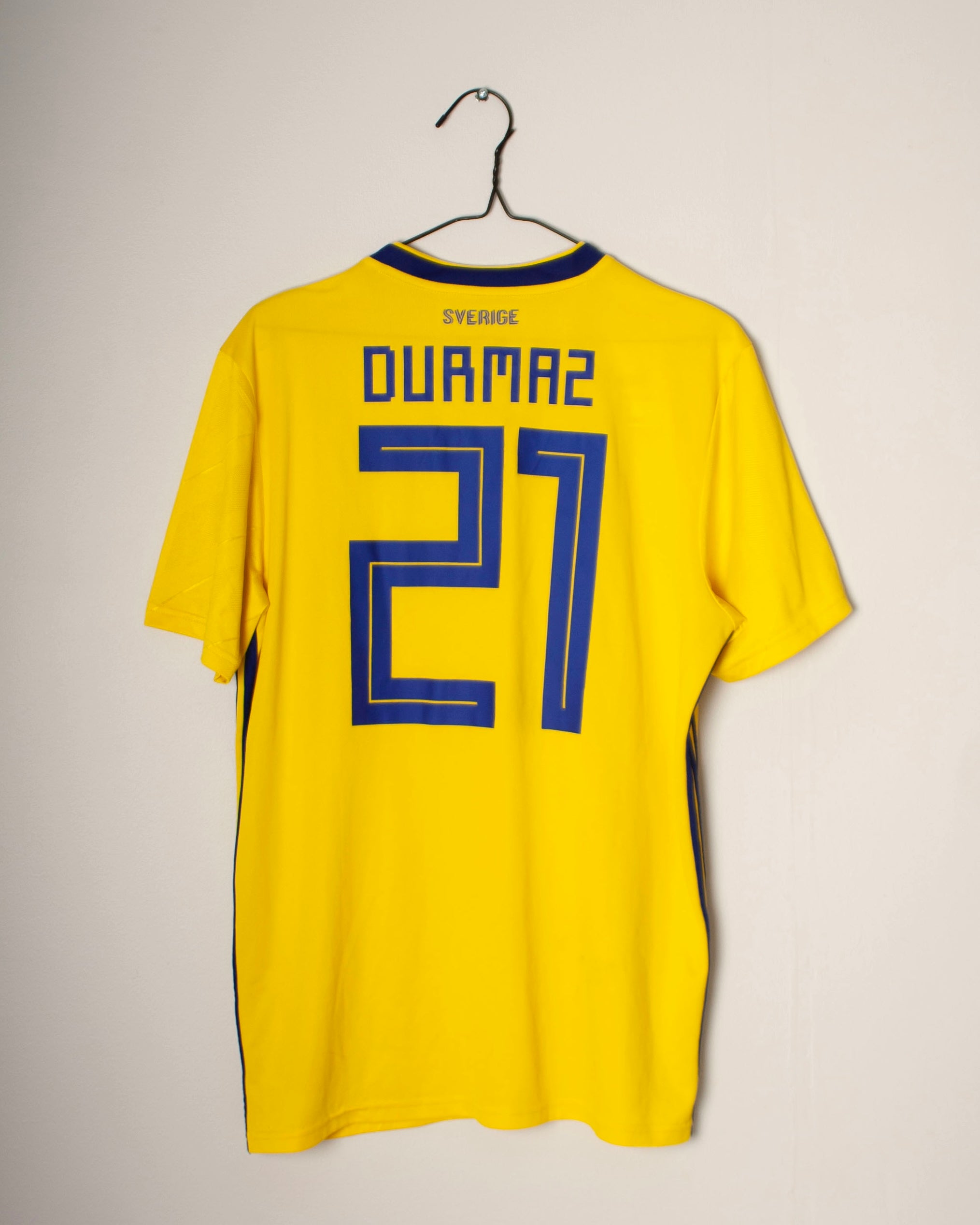 Adidas - Sweden 2018 Home Football Shirt 'DURMAZ'