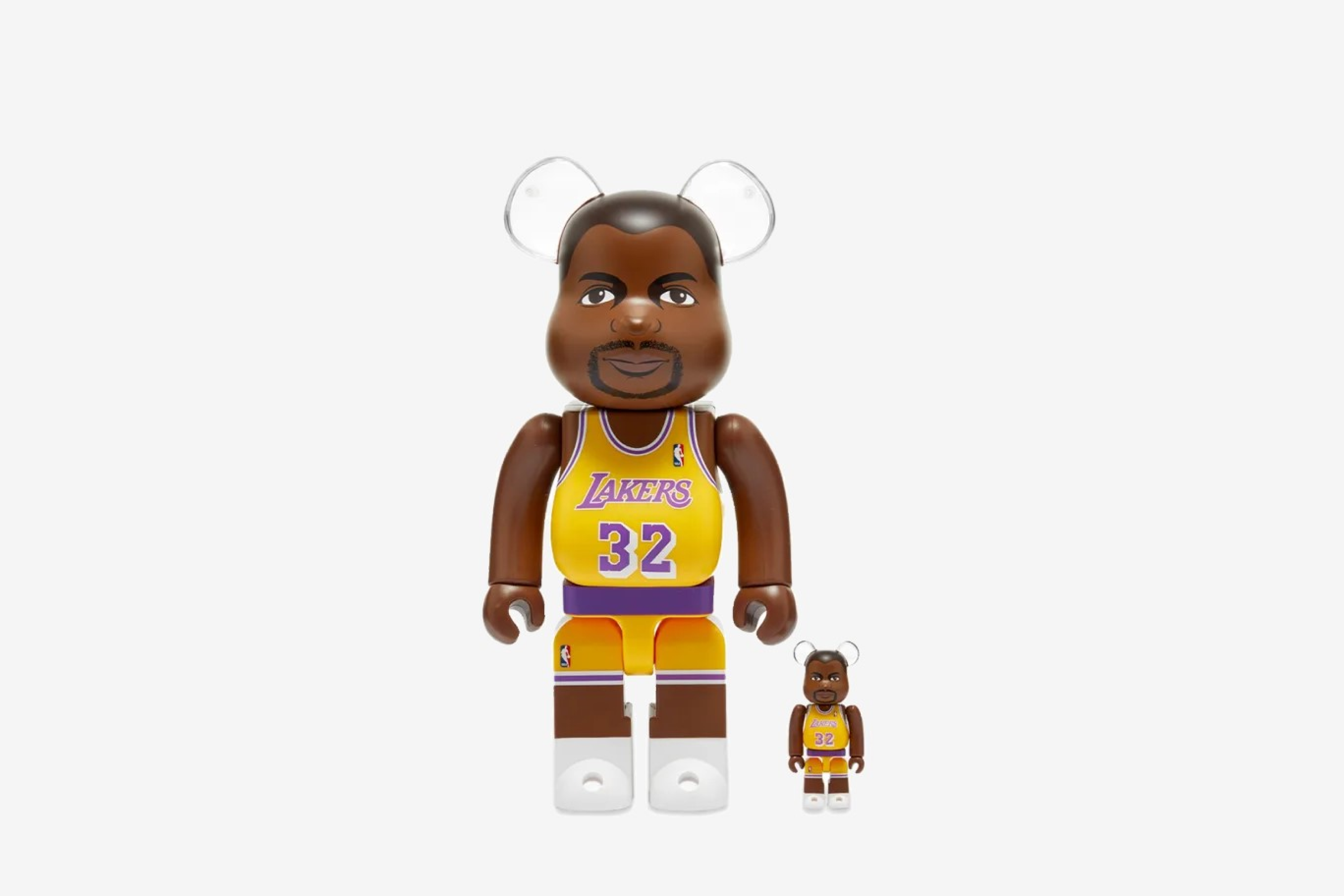 Bearbrick x NBA Magic Johnson (Los Angeles Lakers) 100% & 400% Set