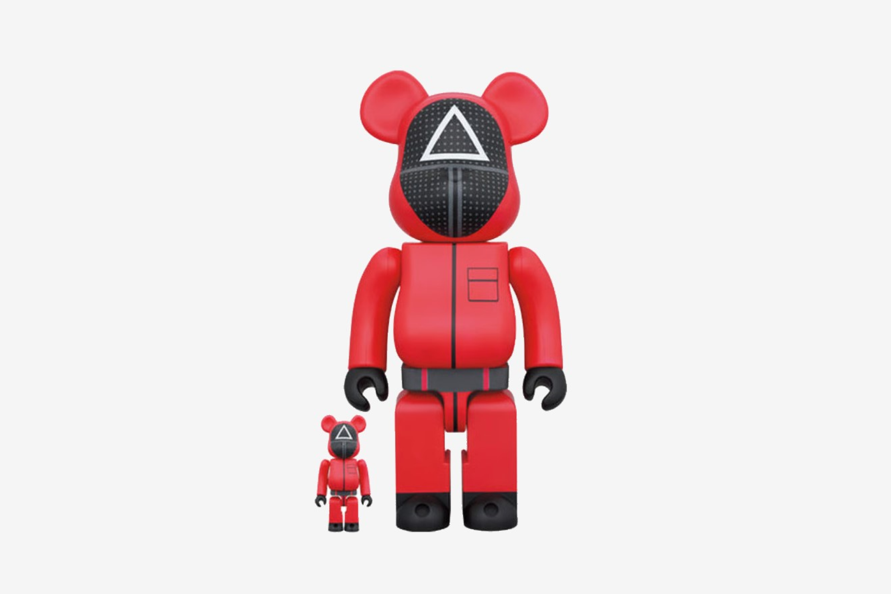 Bearbrick x Squid Game Guard (Triangle) 100% & 400% Set