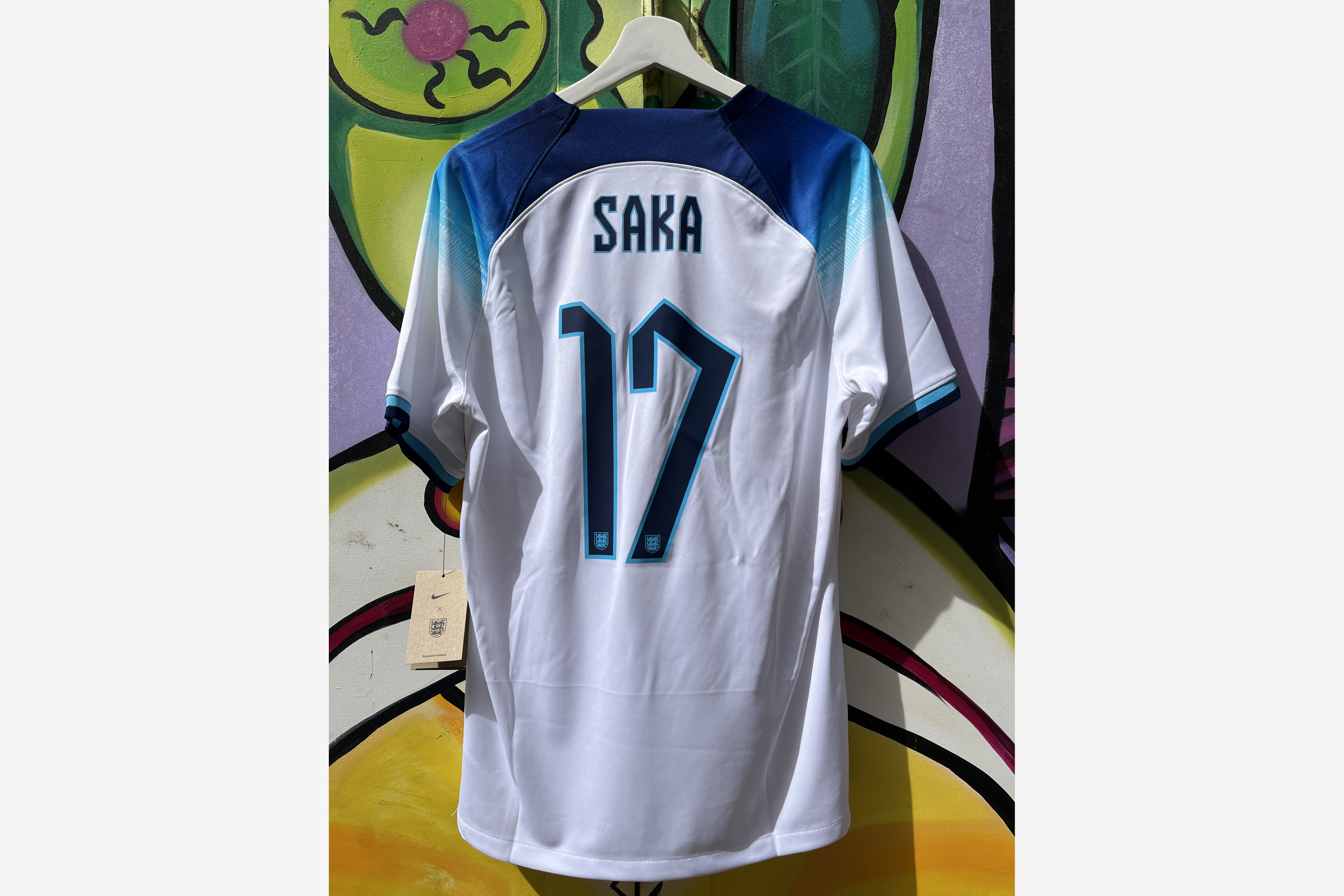 Nike - England 2022/23 Home Football Shirt 'SAKA' (Fan Edition)