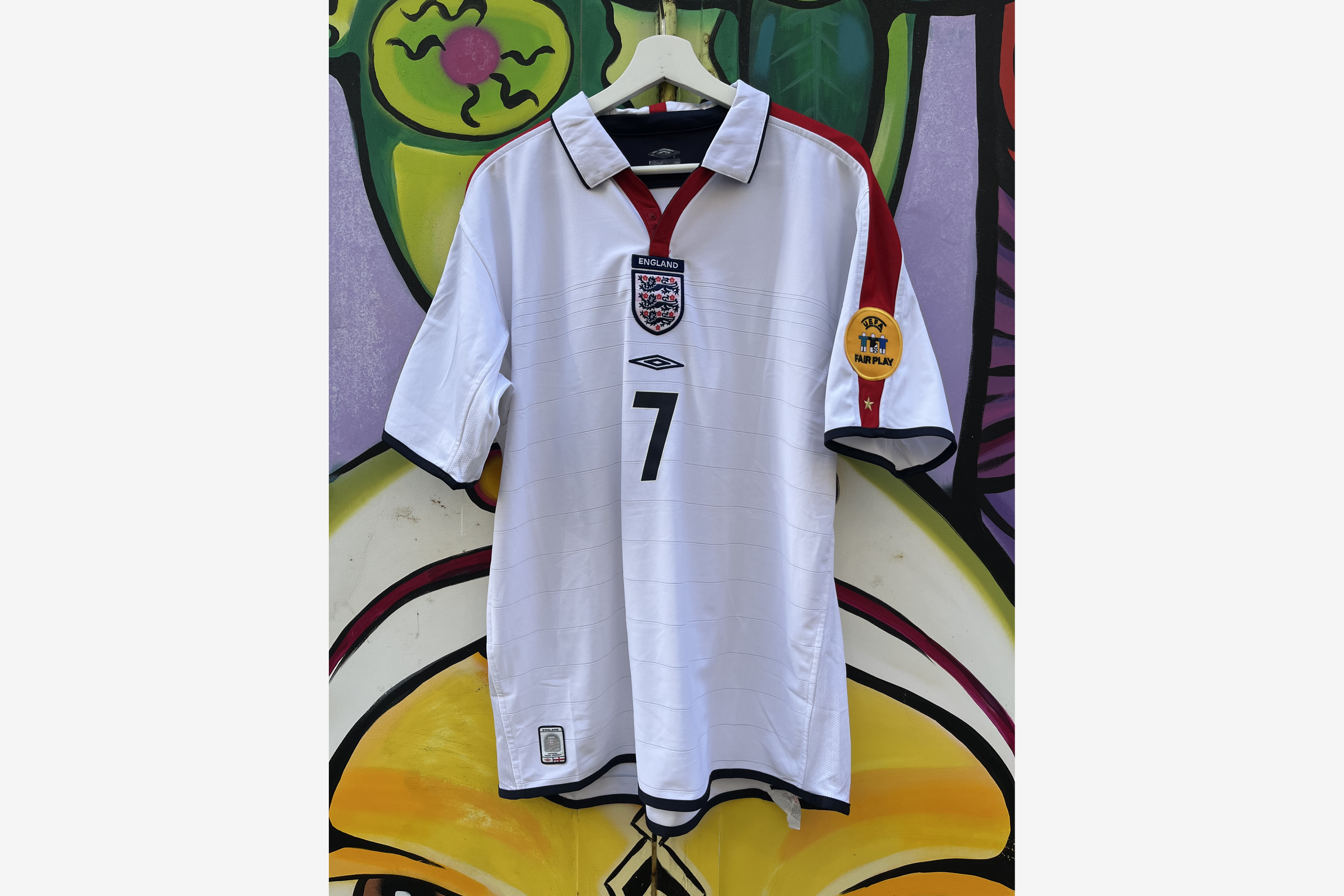 Umbro - England 2003/05 Home Football Shirt 'BECKHAM' (Fan Edition)