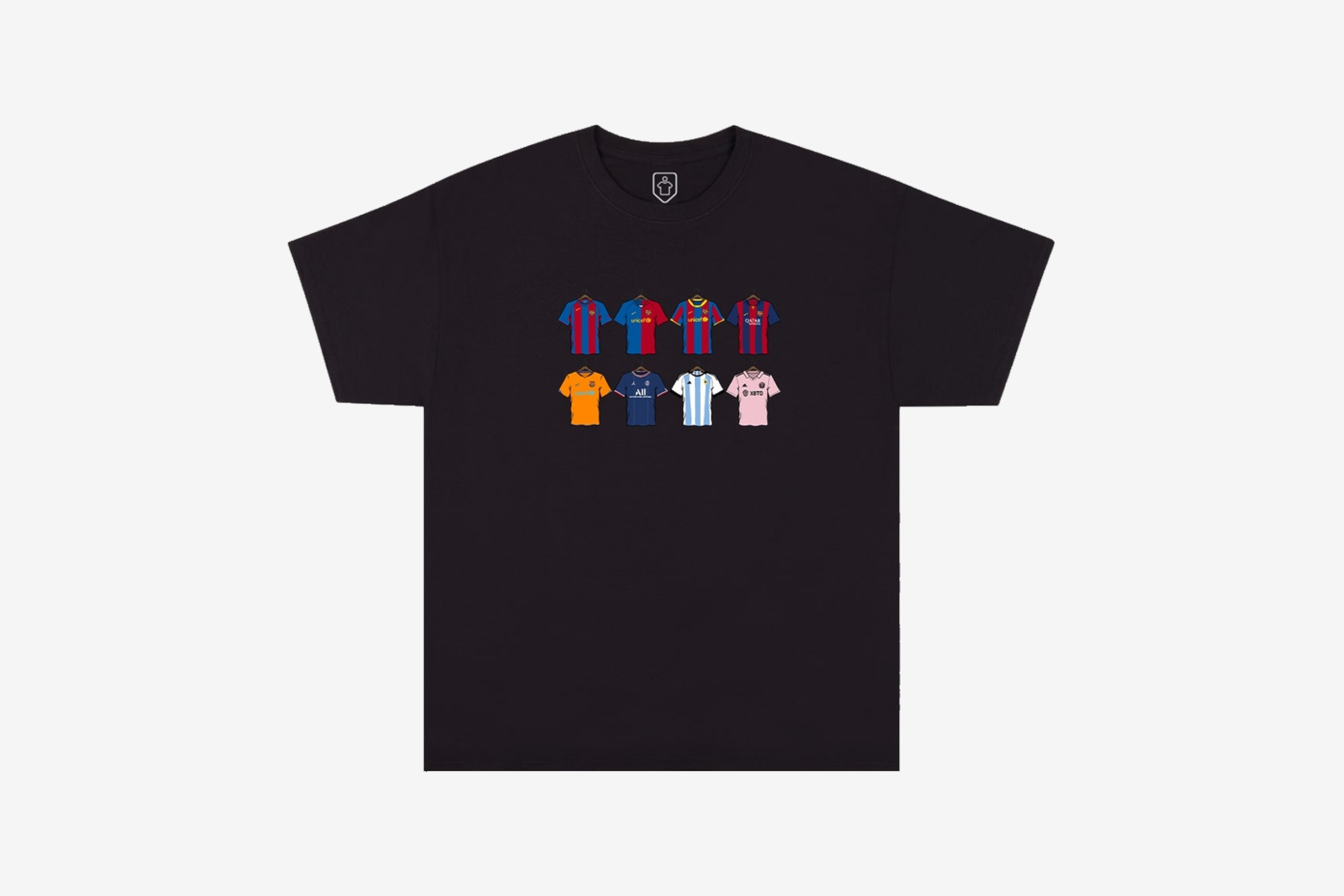 Lionel Messi Shirt Evolution Graphic Tee