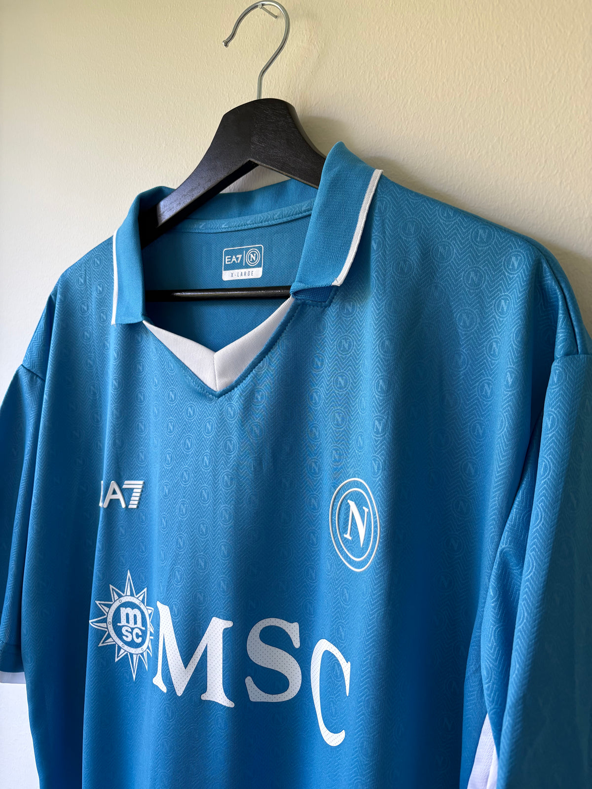 EA7 - SSC Napoli 2024/25 Home Football Shirt 'LUKAKU'