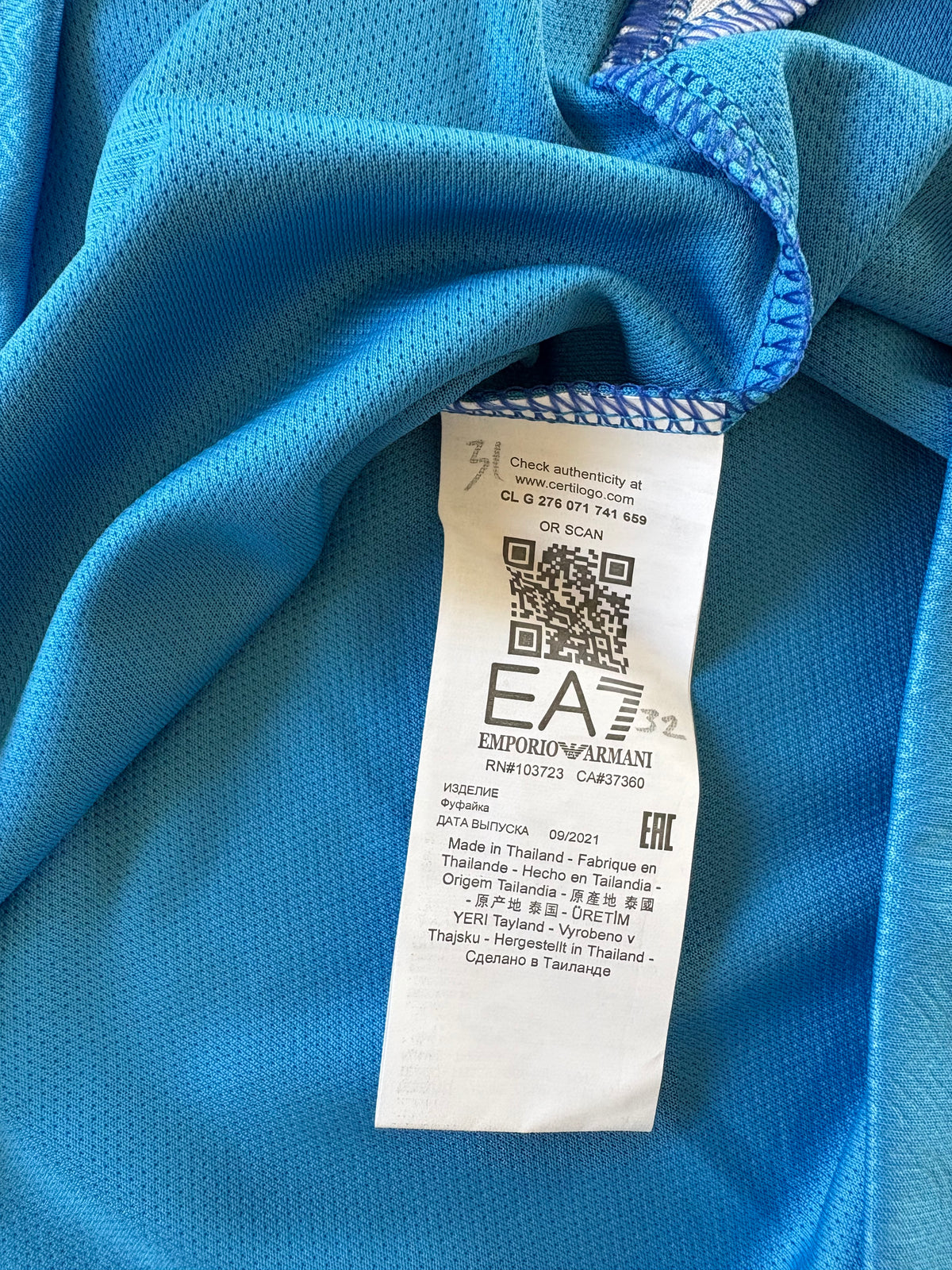 EA7 - SSC Napoli 2024/25 Home Football Shirt 'LUKAKU'