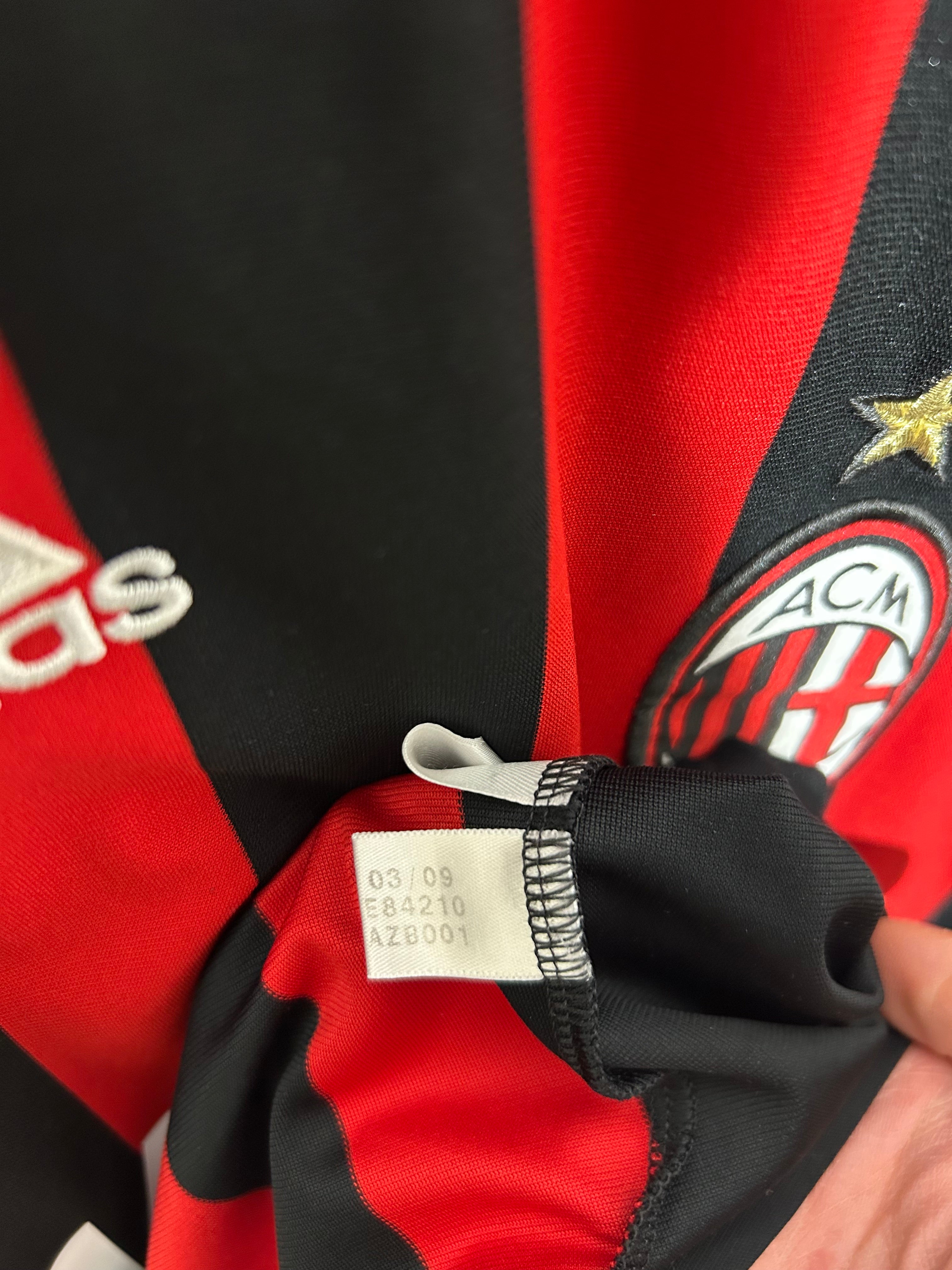 Adidas - AC Milan 2009/10 Home Football Shirt 'RONALDINHO'