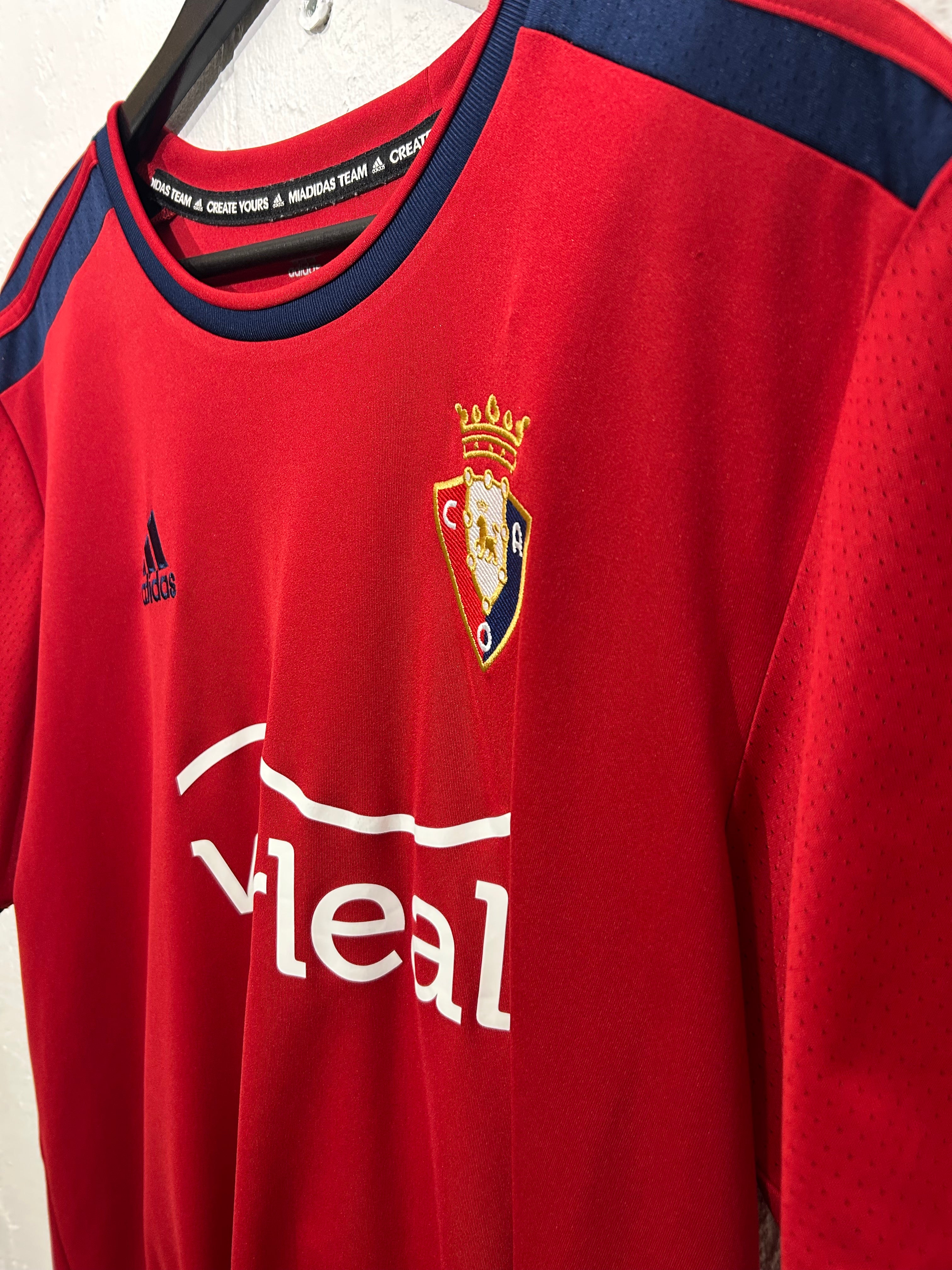 Adidas - Osasuna 2021/22 Home Football Shirt Signed 'COTE'